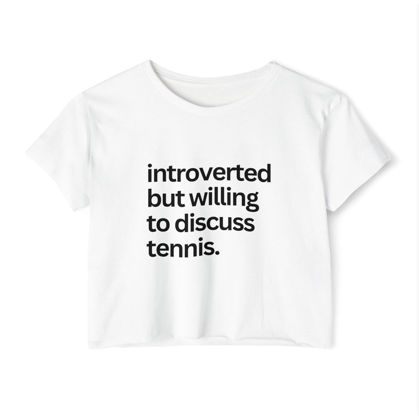 INTROVERT - Tennis Crop Top
