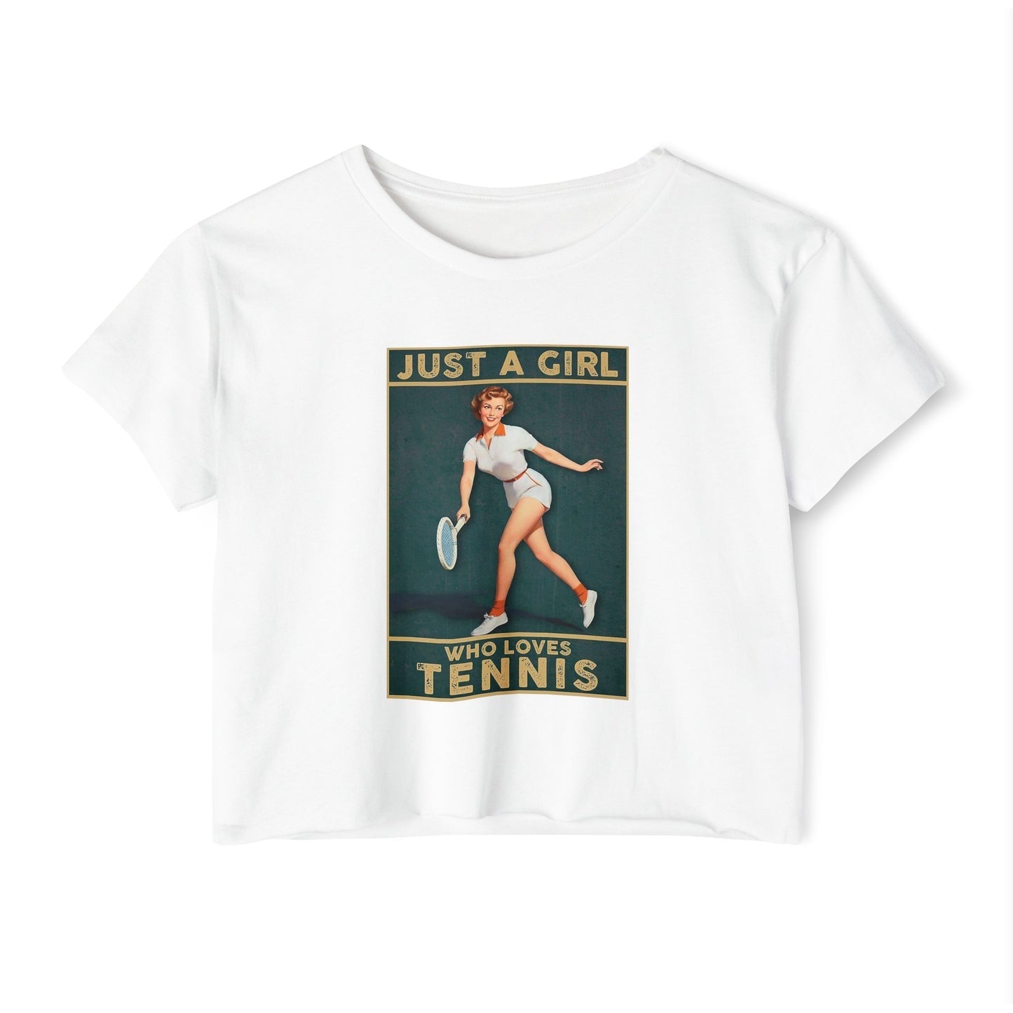 JUST A GIRL - Tennis Crop Top
