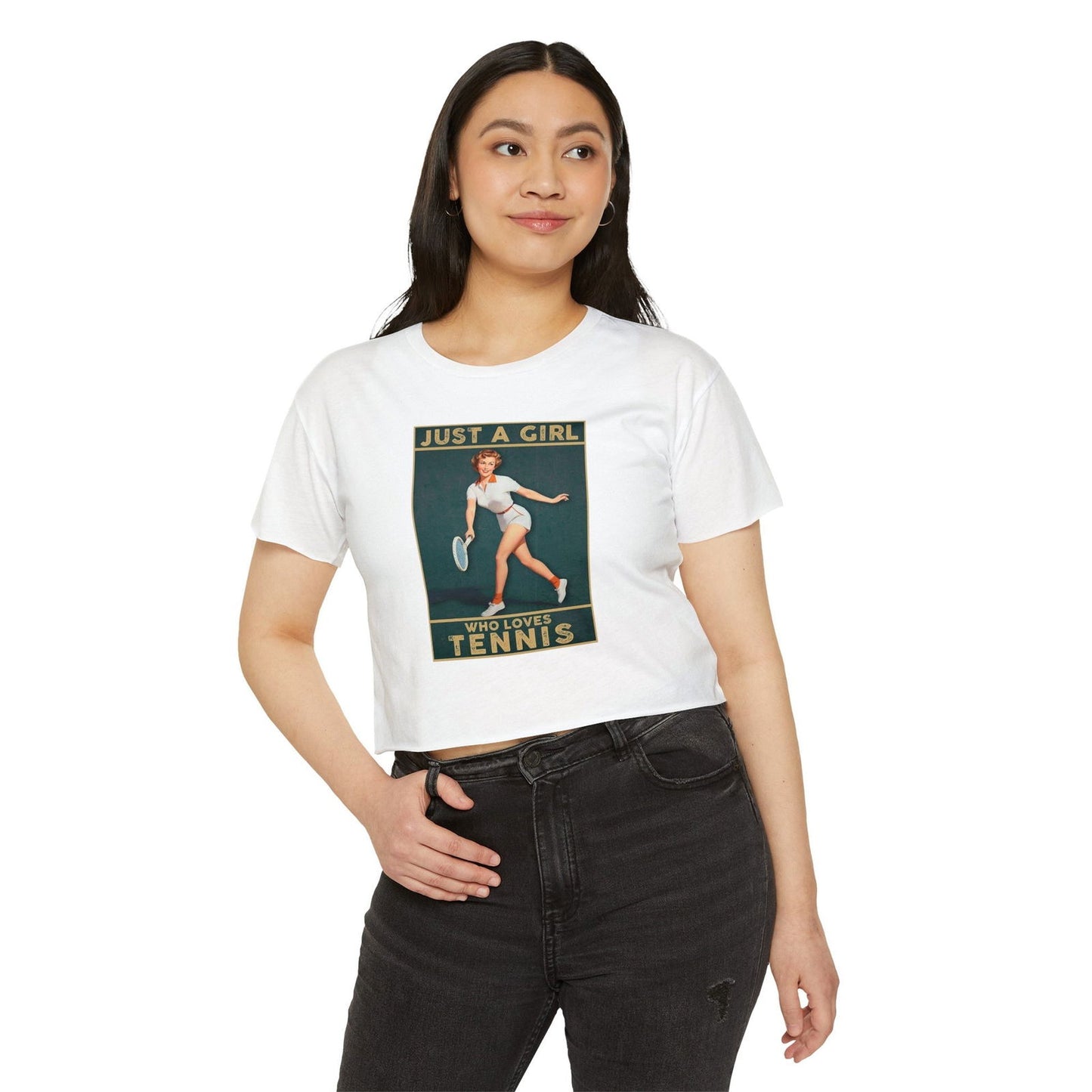 JUST A GIRL - Tennis Crop Top - GRANDSLAM PH