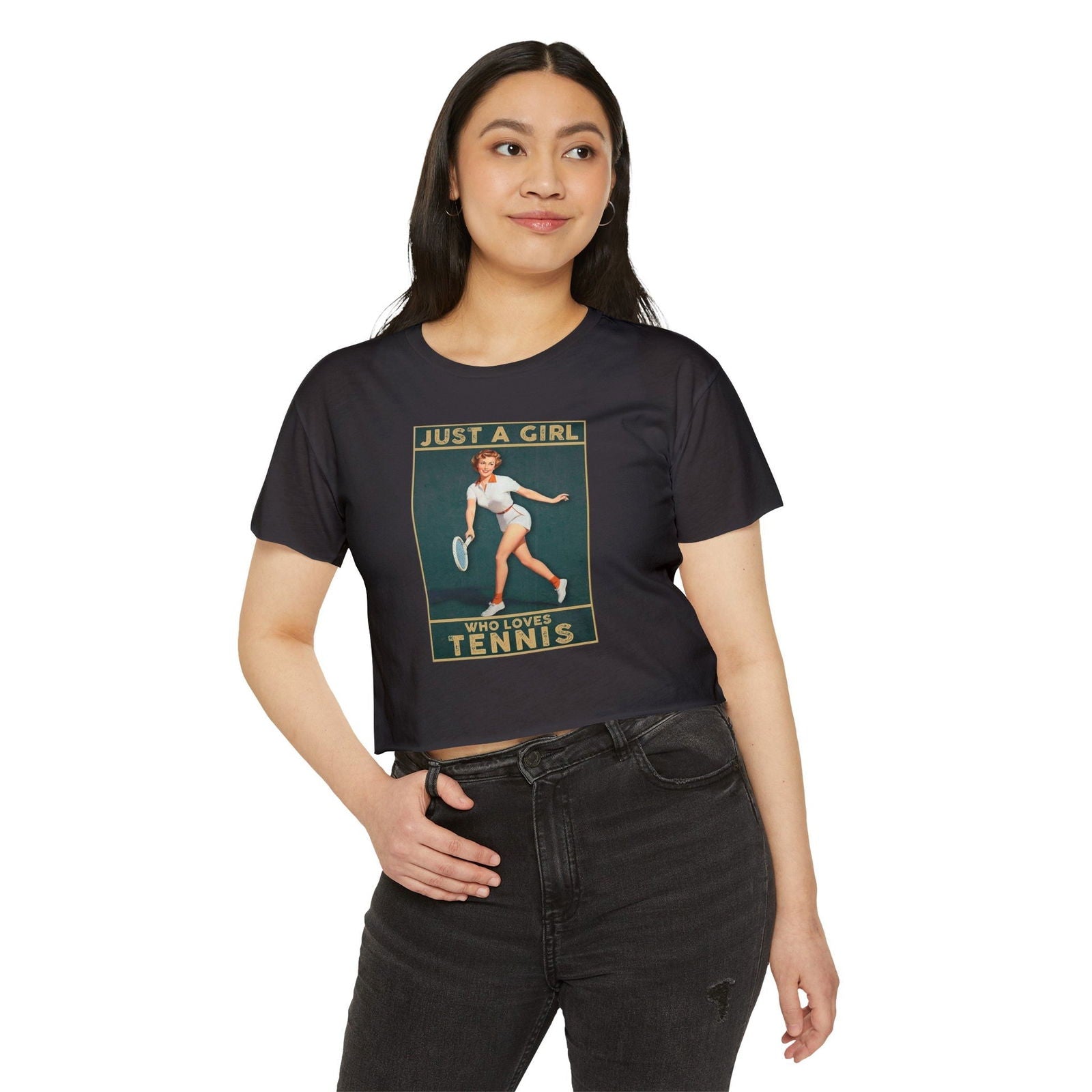 JUST A GIRL - Tennis Crop Top - GRANDSLAM PH