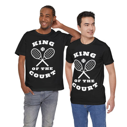 KING OF THE COURT (Black-White) - Tennis Basic Tee - GRANDSLAM PH