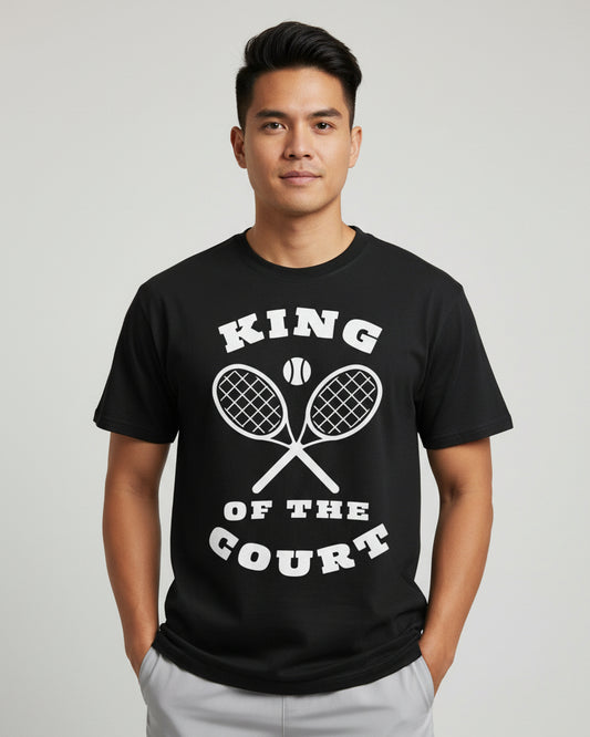 KING OF THE COURT (Black-White) - Tennis (Dri Fit) - GRANDSLAM PH