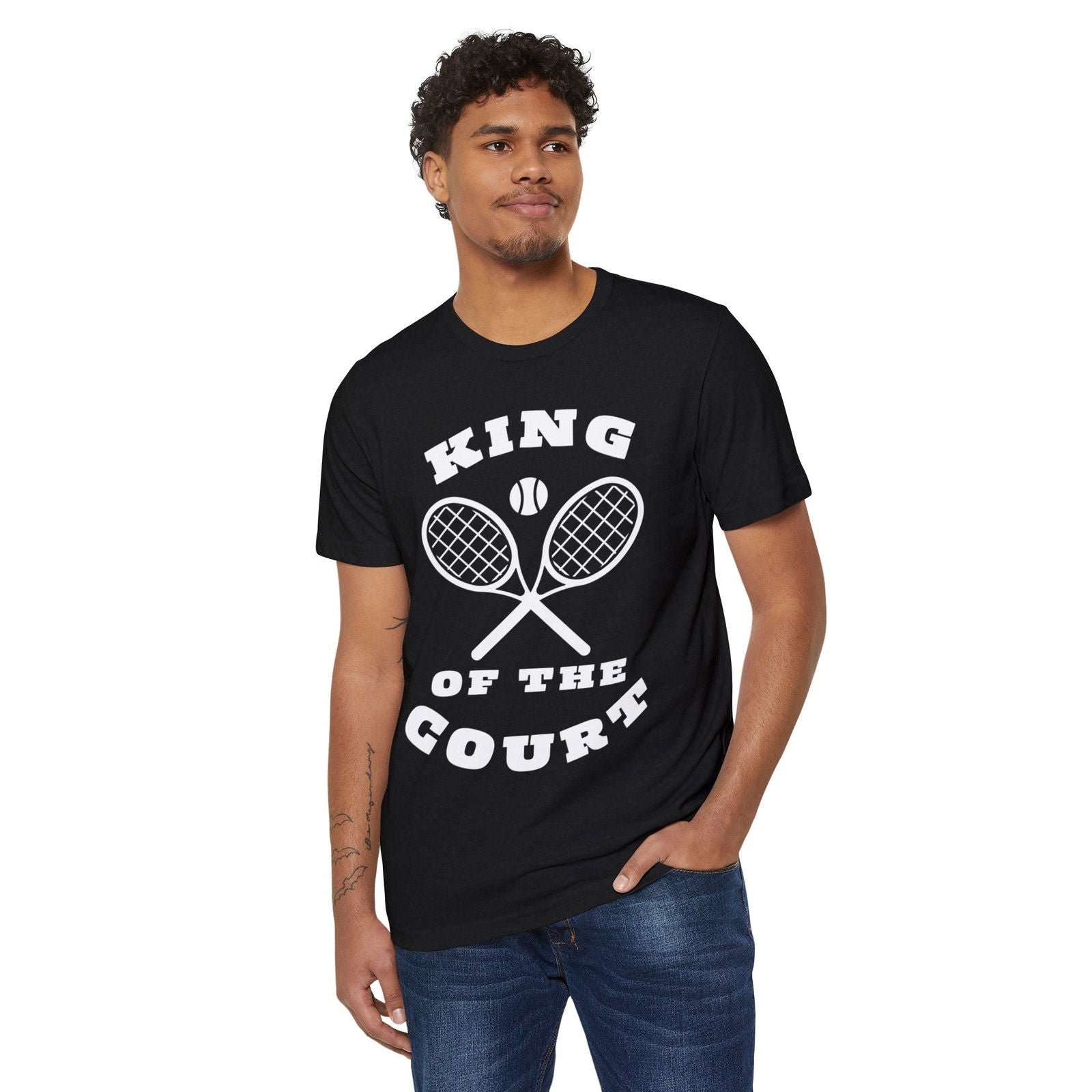 KING OF THE COURT (Black-White) - Tennis (Dri Fit) - GRANDSLAM PH