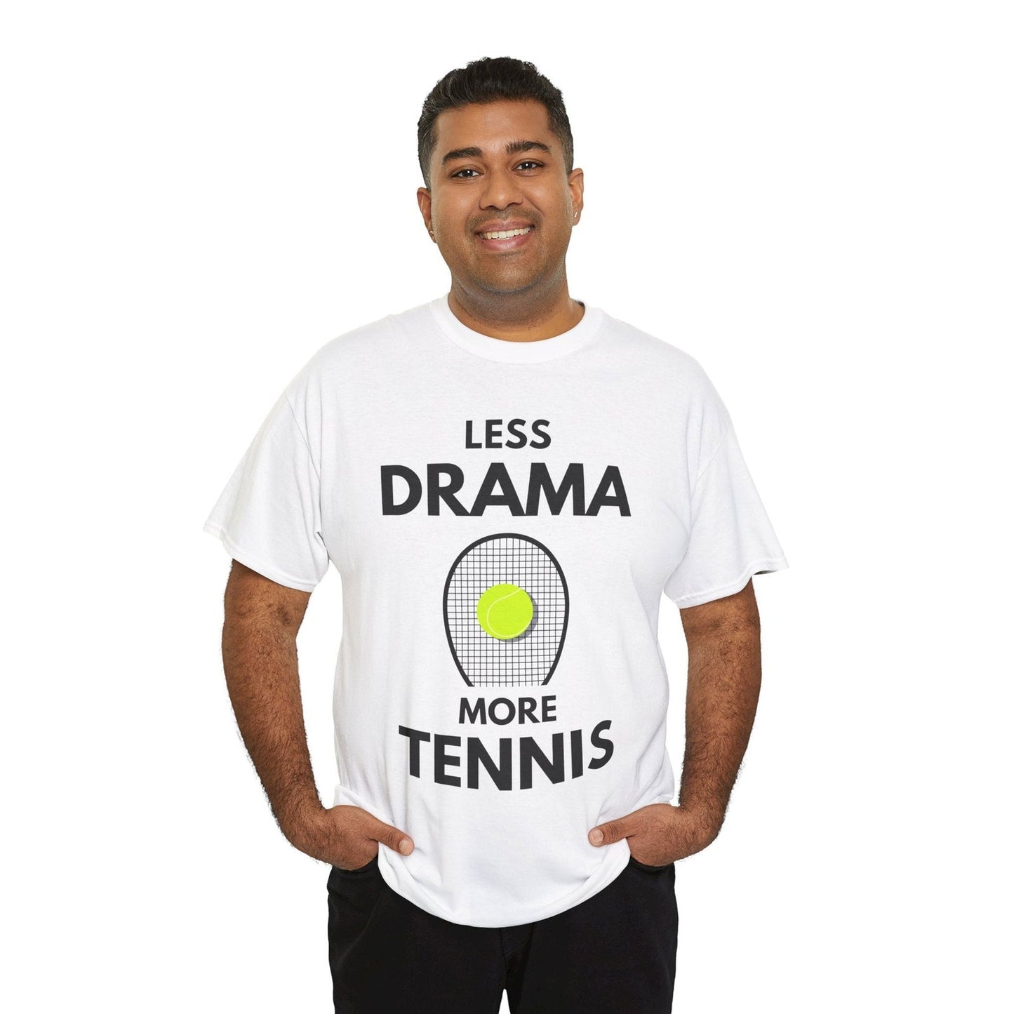 LESS DRAMA, MORE TENNIS - Tennis Basic Tee - GRANDSLAM PH