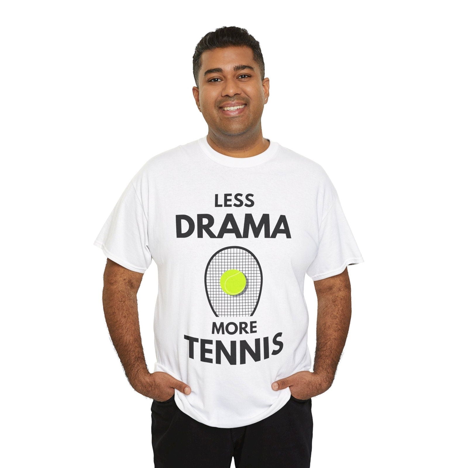 LESS DRAMA, MORE TENNIS - Tennis Basic Tee - GRANDSLAM PH