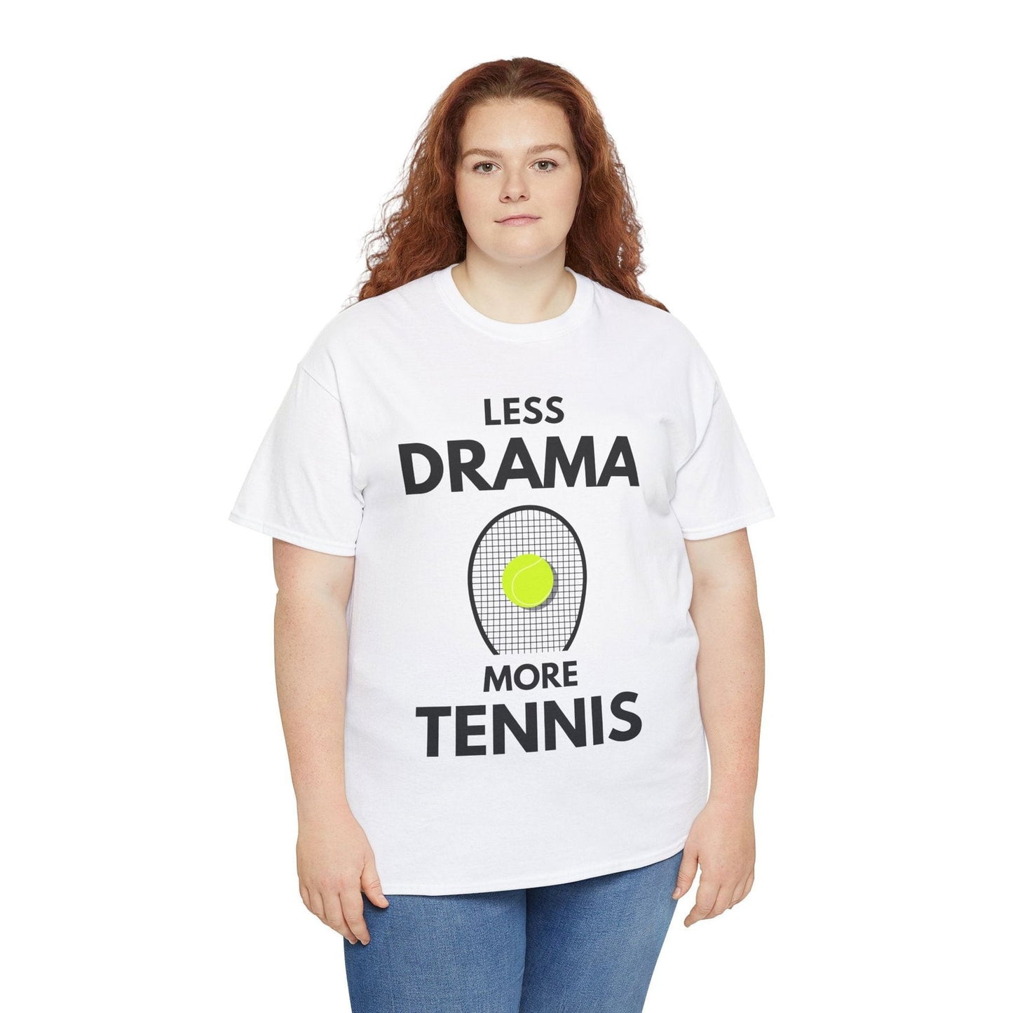 LESS DRAMA, MORE TENNIS - Tennis Basic Tee - GRANDSLAM PH