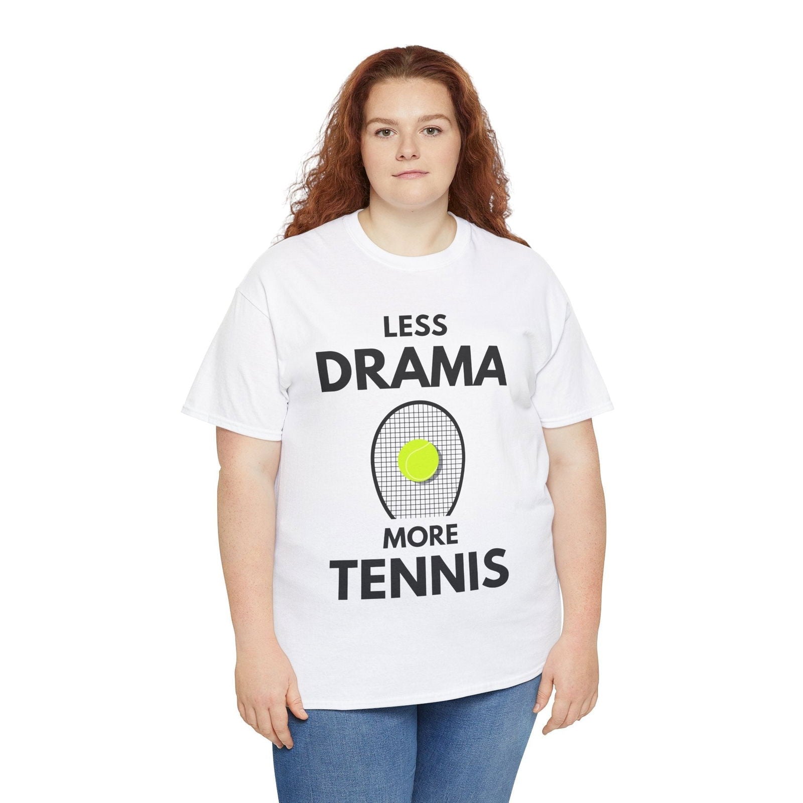 LESS DRAMA, MORE TENNIS - Tennis Basic Tee - GRANDSLAM PH