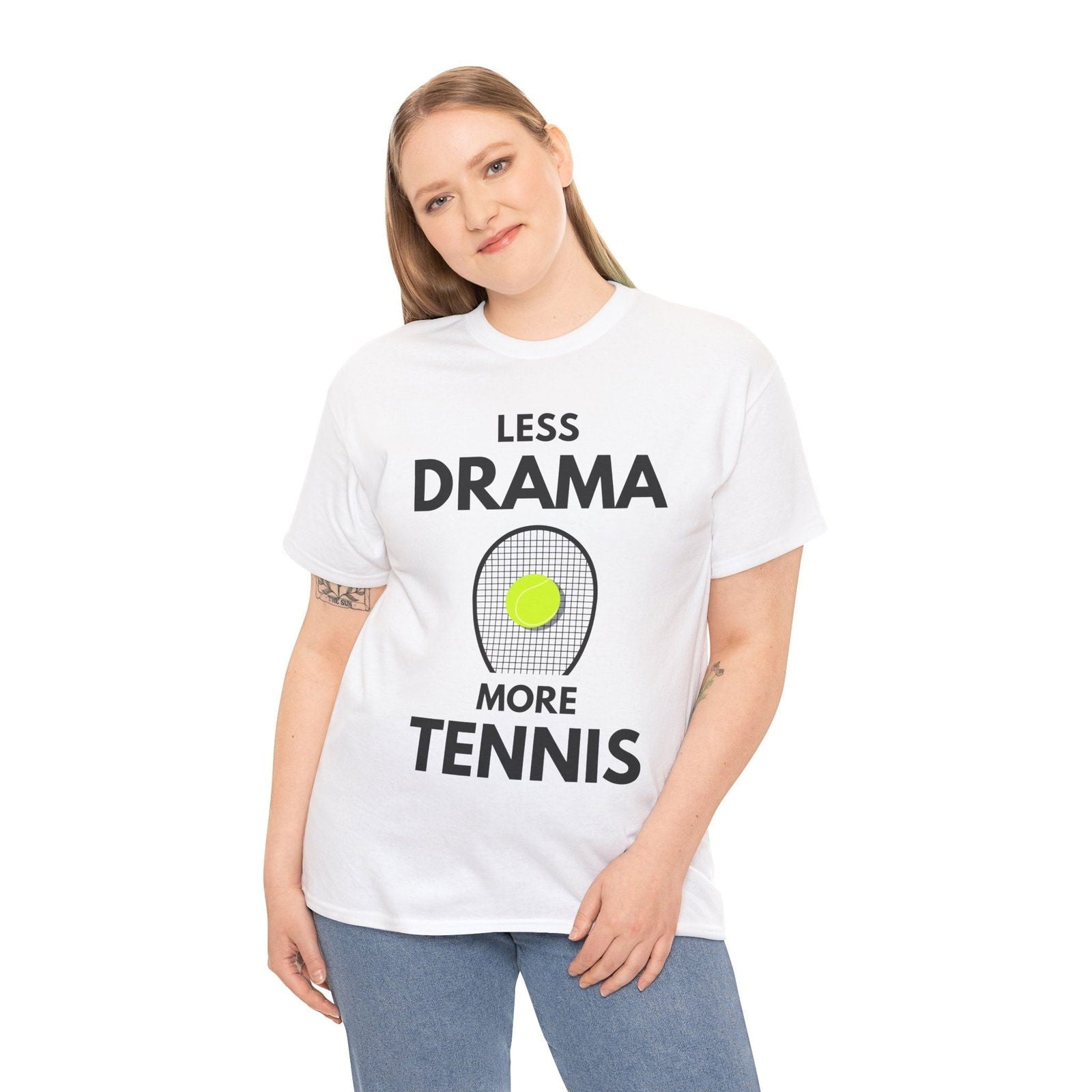 LESS DRAMA, MORE TENNIS - Tennis Basic Tee - GRANDSLAM PH