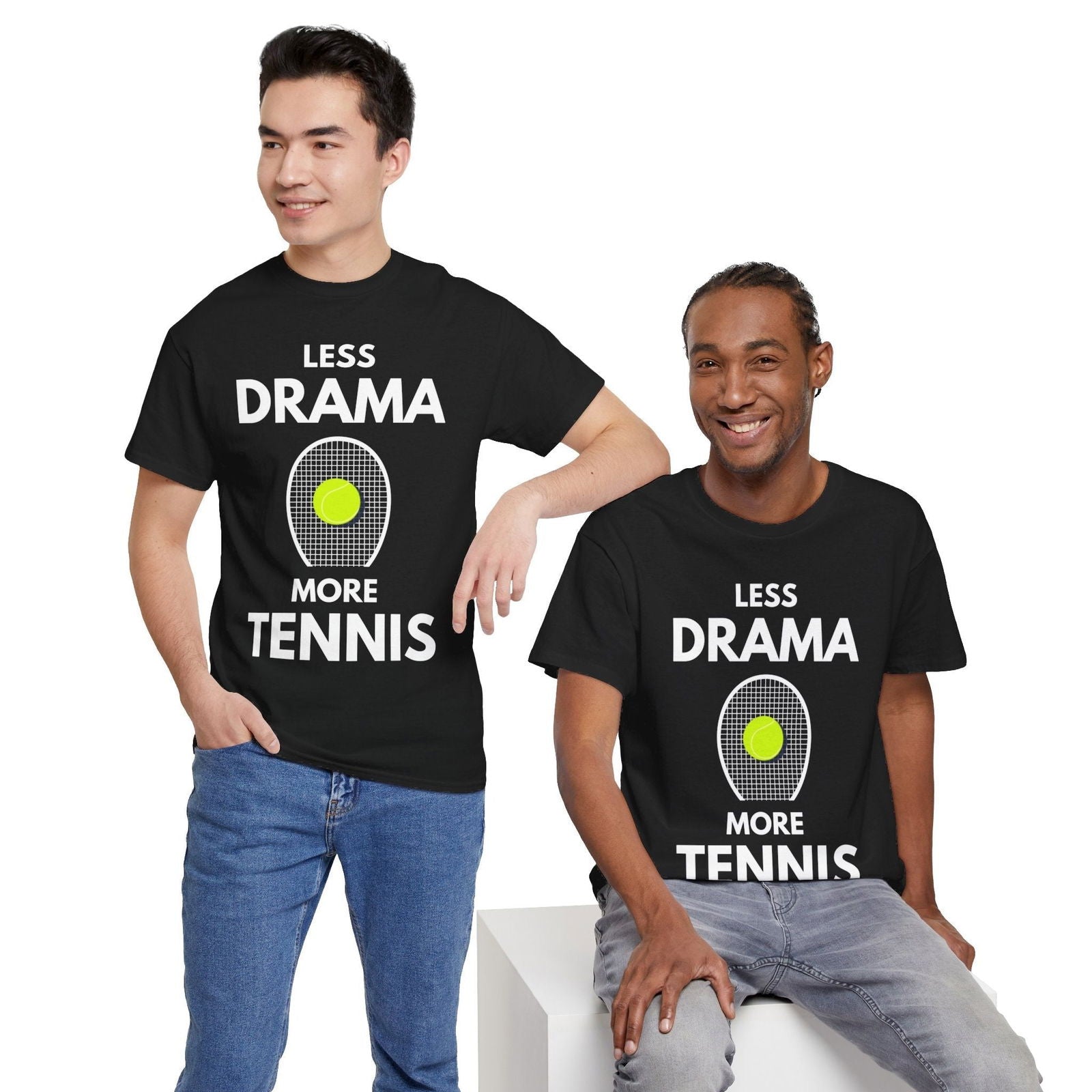 LESS DRAMA, MORE TENNIS - Tennis Basic Tee - GRANDSLAM PH