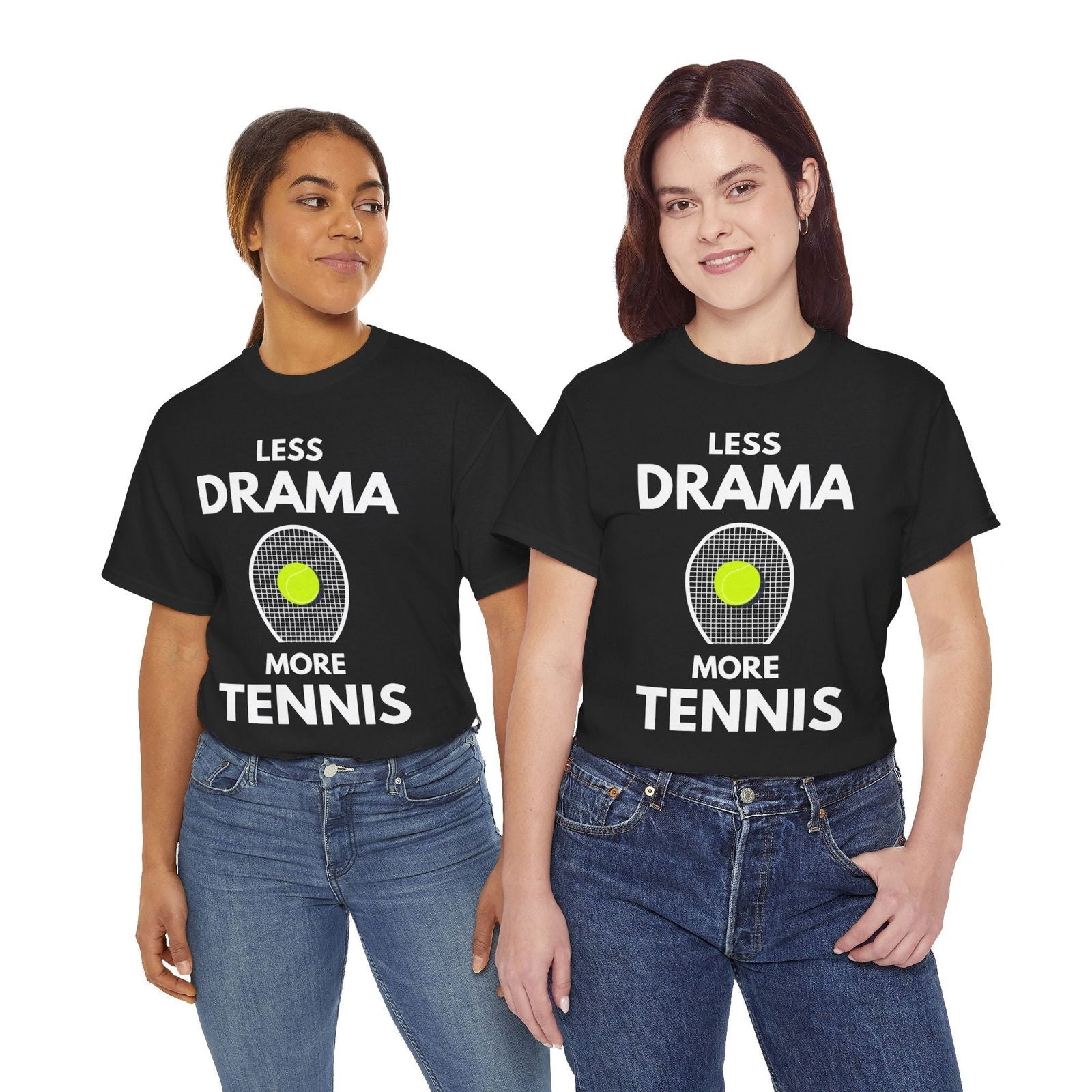 LESS DRAMA, MORE TENNIS - Tennis Basic Tee - GRANDSLAM PH