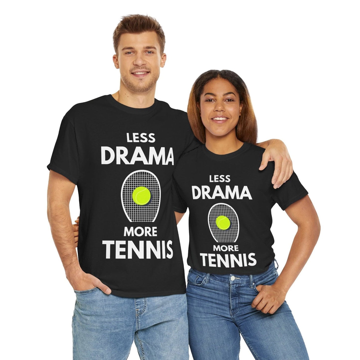 LESS DRAMA, MORE TENNIS - Tennis Basic Tee - GRANDSLAM PH