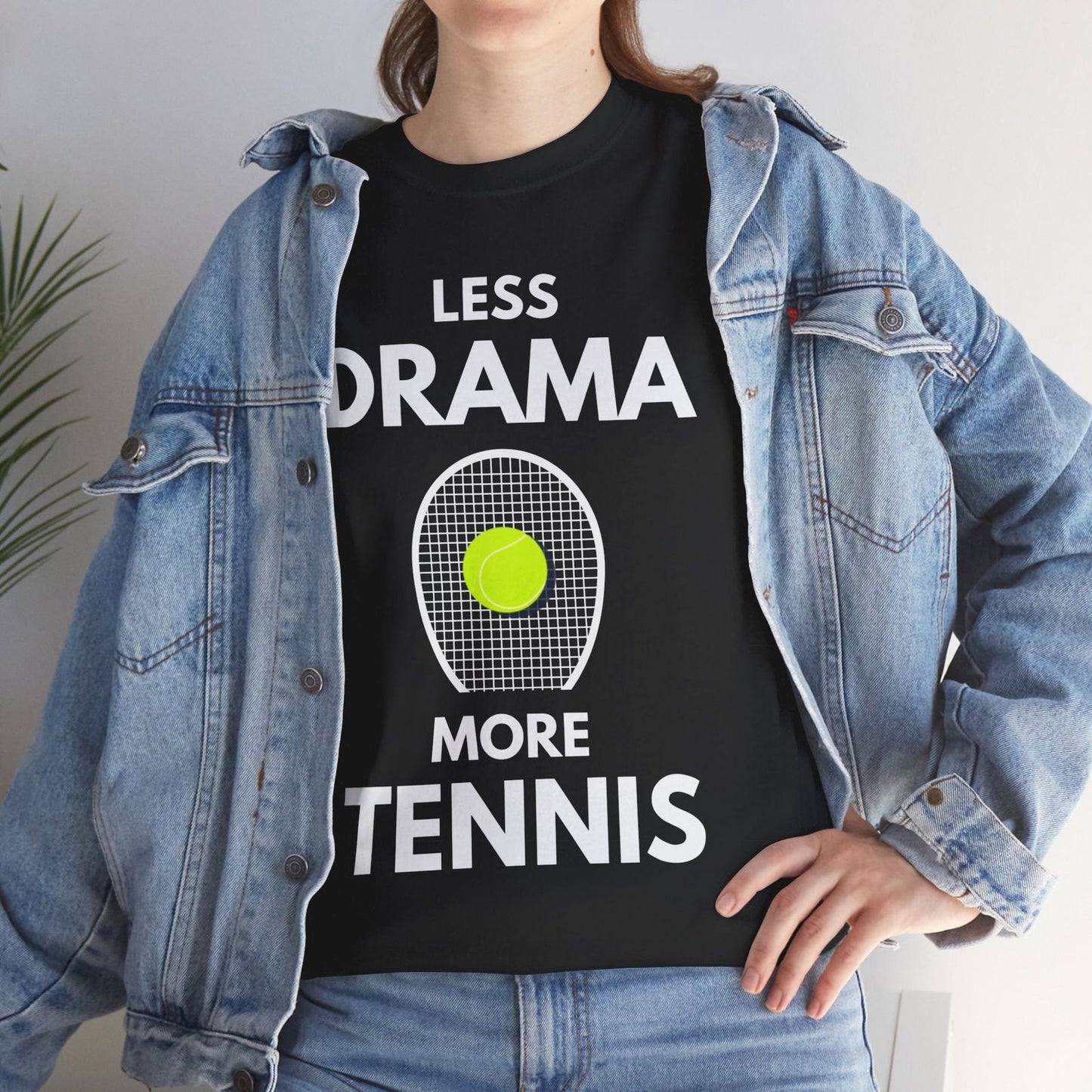 LESS DRAMA, MORE TENNIS - Tennis Basic Tee - GRANDSLAM PH