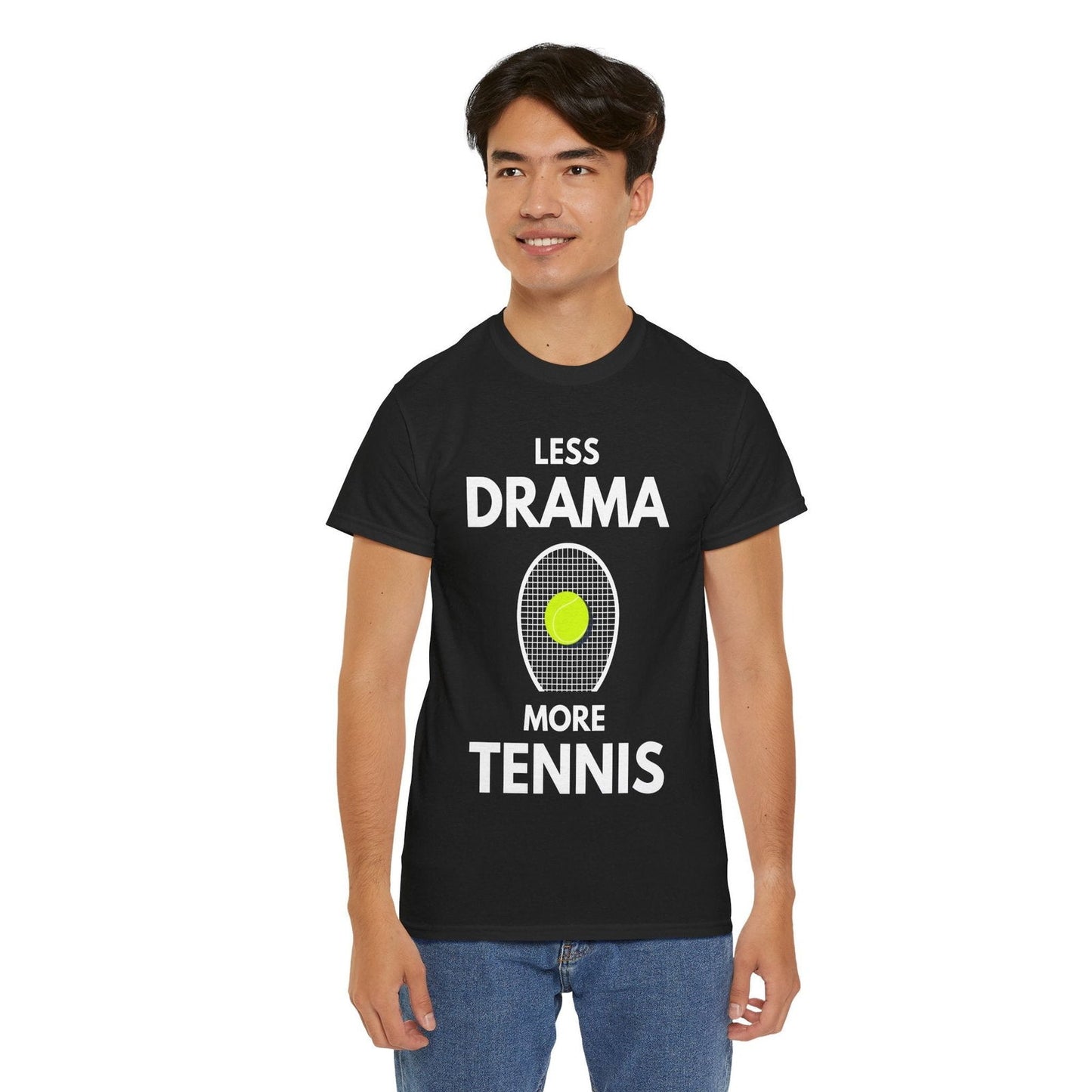 LESS DRAMA, MORE TENNIS - Tennis Basic Tee - GRANDSLAM PH