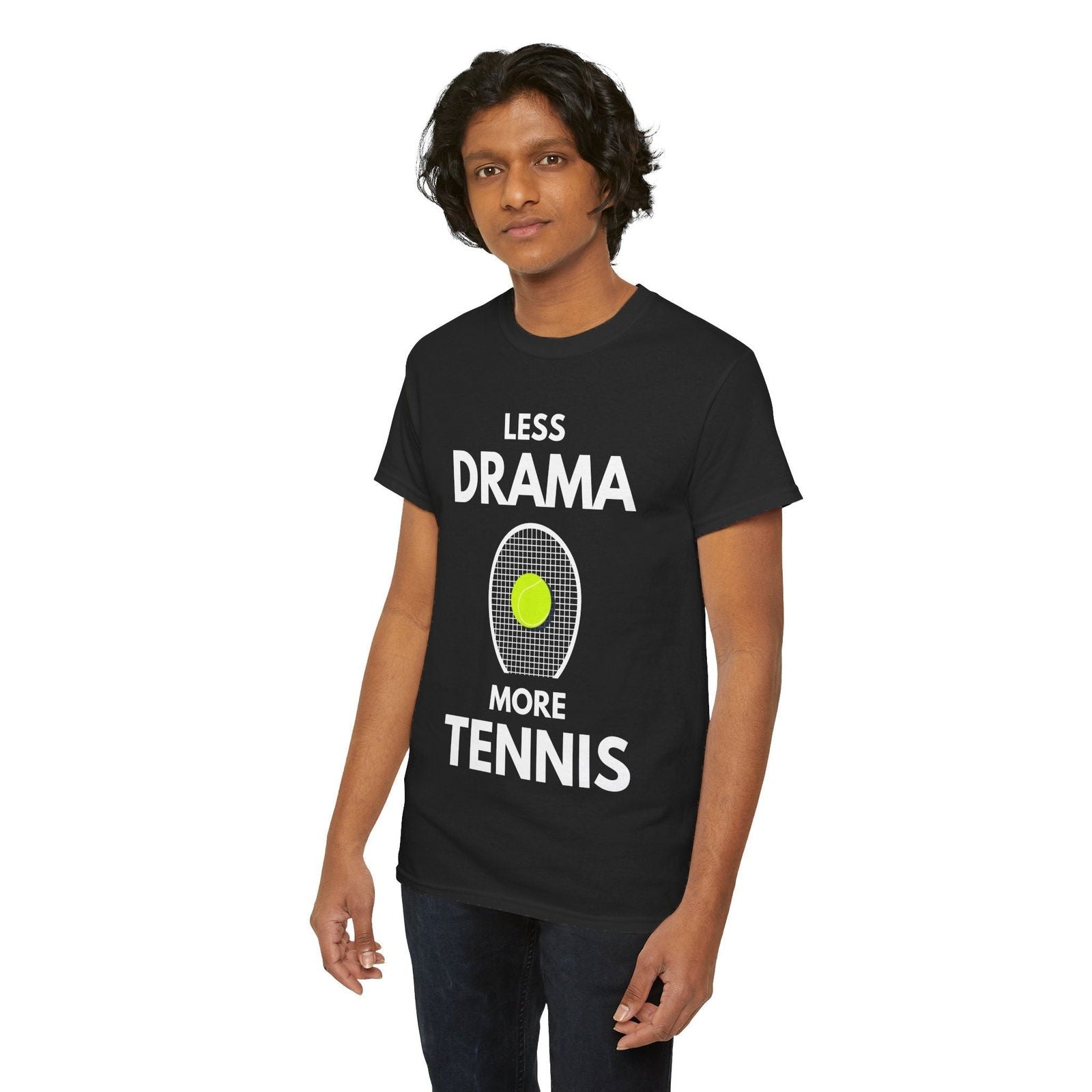 LESS DRAMA, MORE TENNIS - Tennis Basic Tee - GRANDSLAM PH