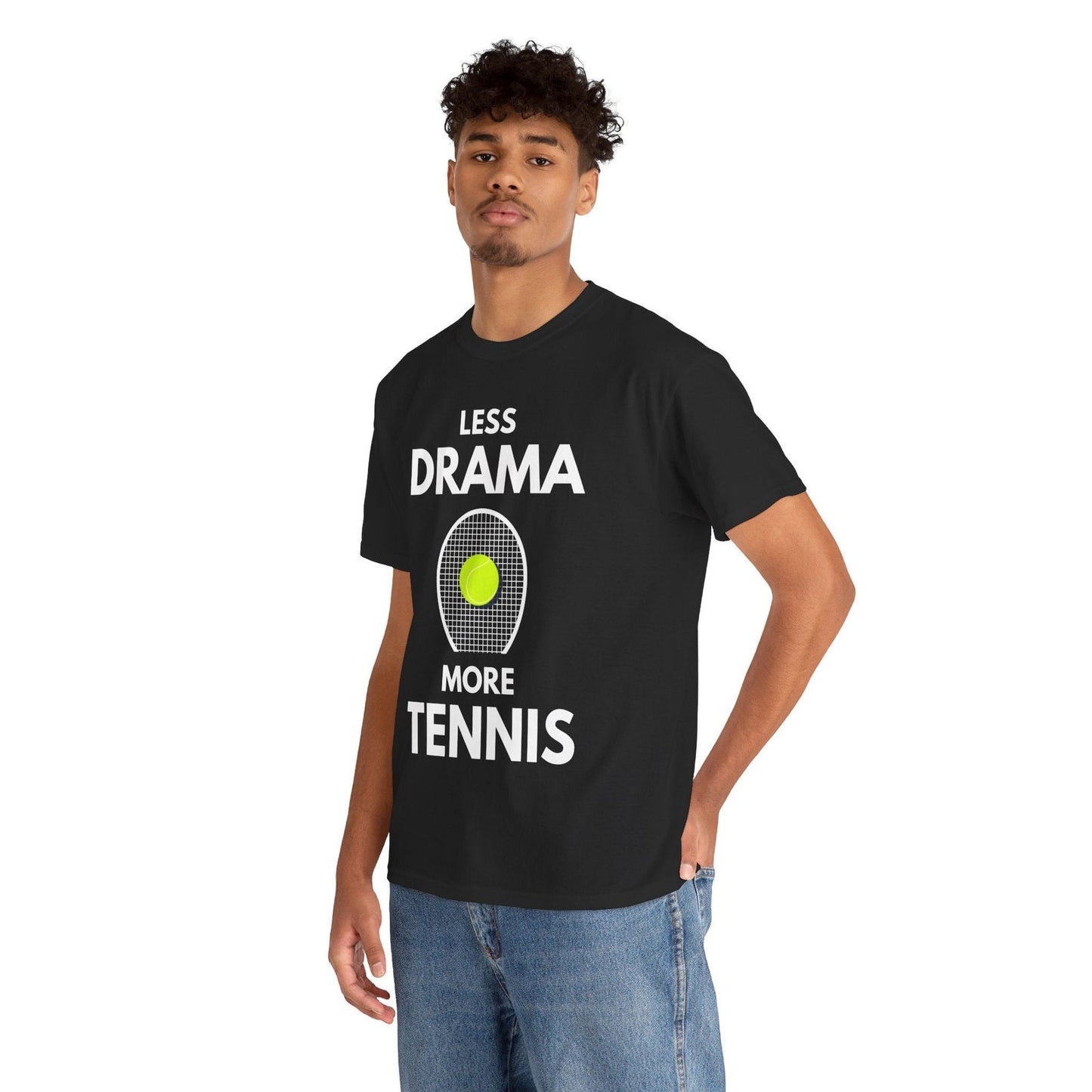 LESS DRAMA, MORE TENNIS - Tennis Basic Tee - GRANDSLAM PH