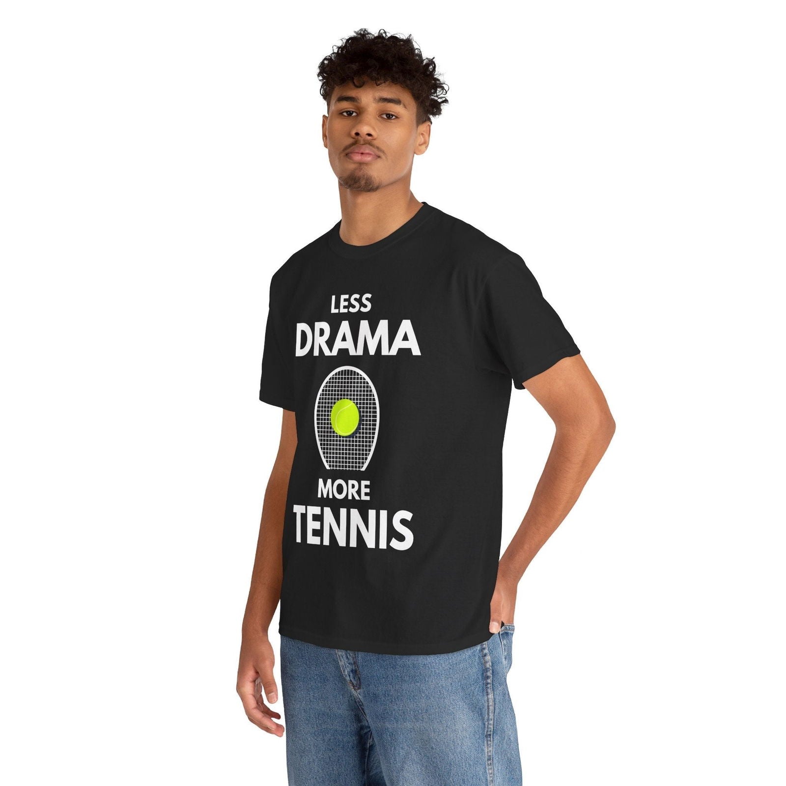 LESS DRAMA, MORE TENNIS - Tennis Basic Tee - GRANDSLAM PH