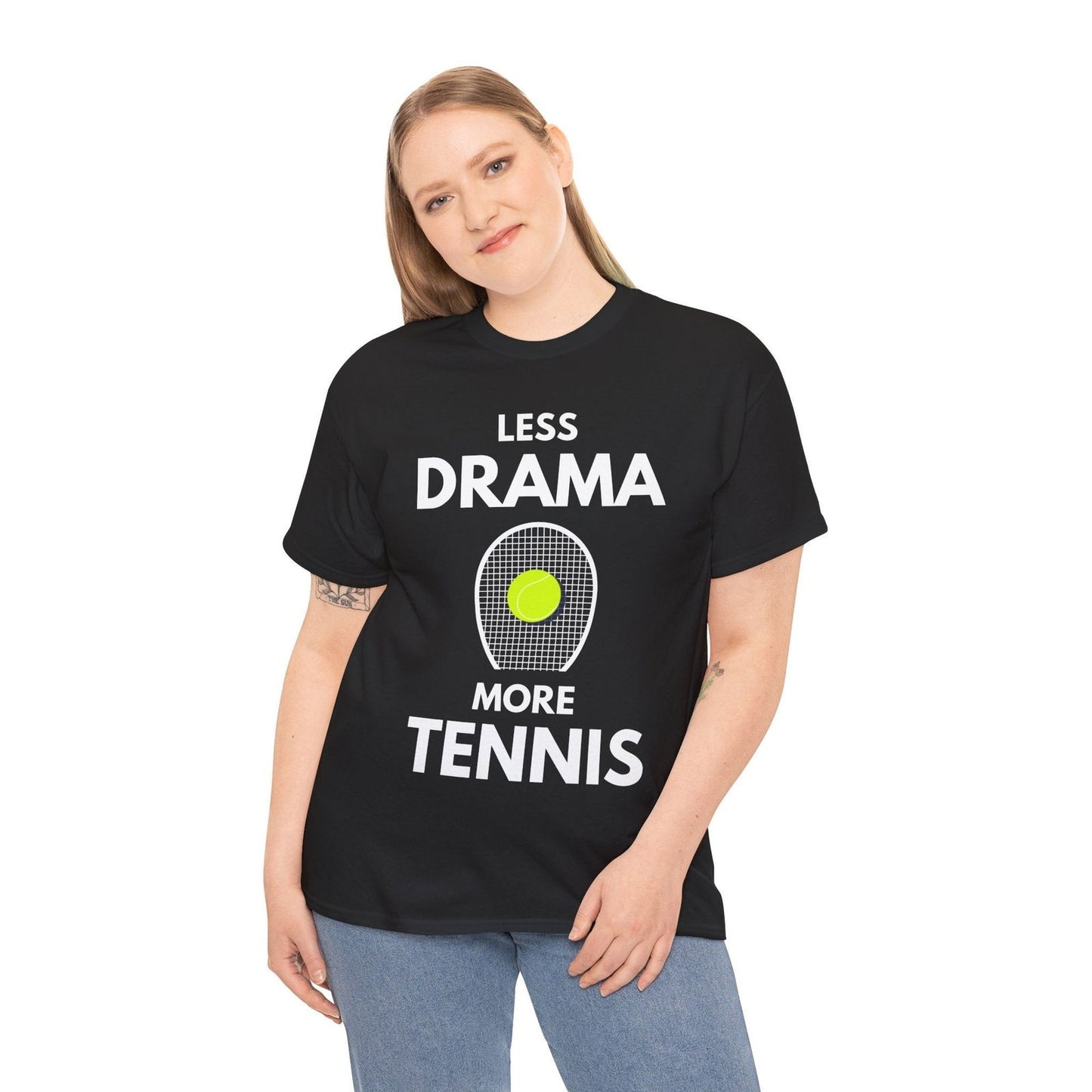 LESS DRAMA, MORE TENNIS - Tennis Basic Tee - GRANDSLAM PH