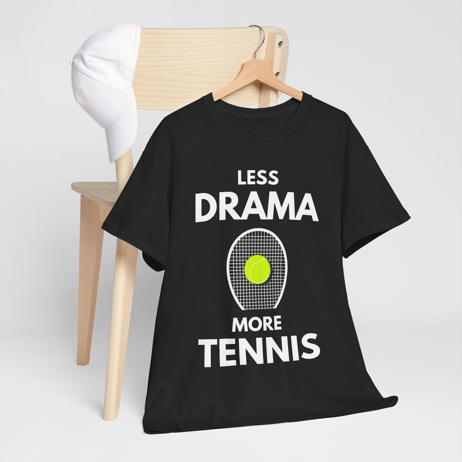 LESS DRAMA, MORE TENNIS - Tennis Basic Tee - GRANDSLAM PH