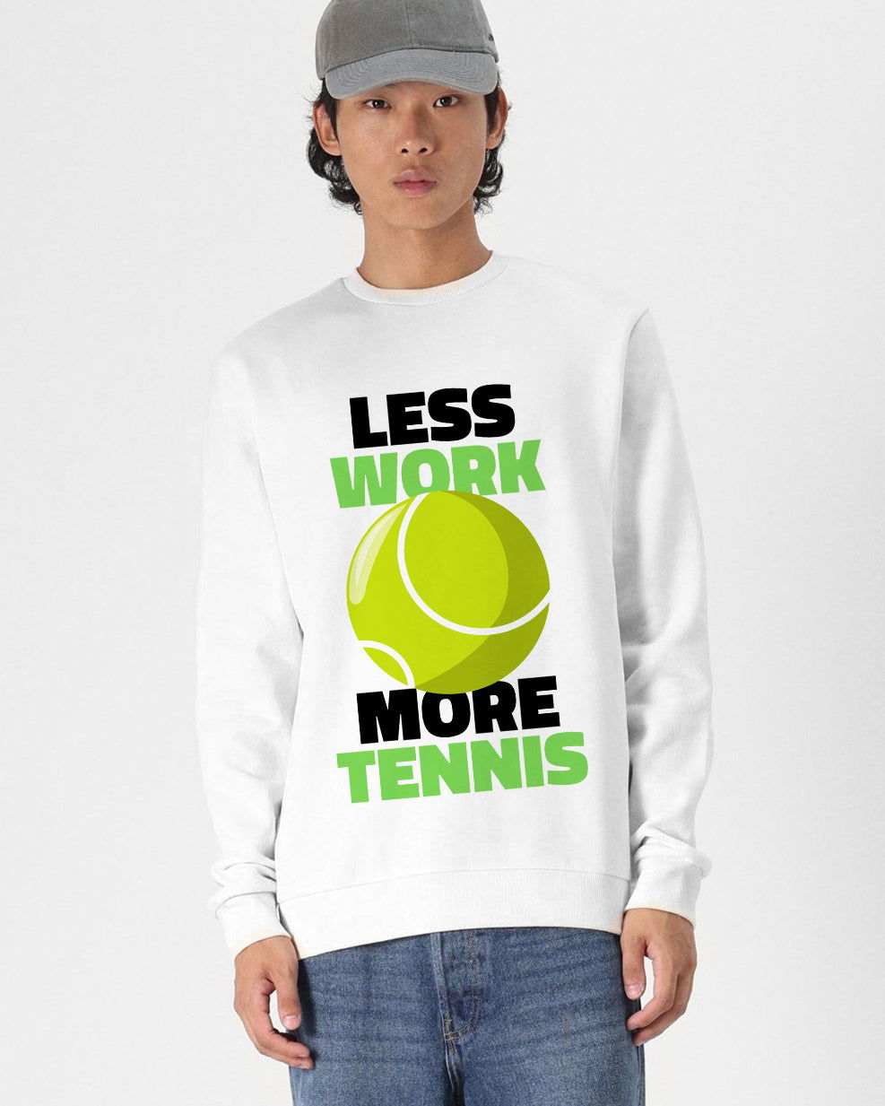 LESS WORK MORE TENNIS - Tennis Sweatshirt - GRANDSLAM PH