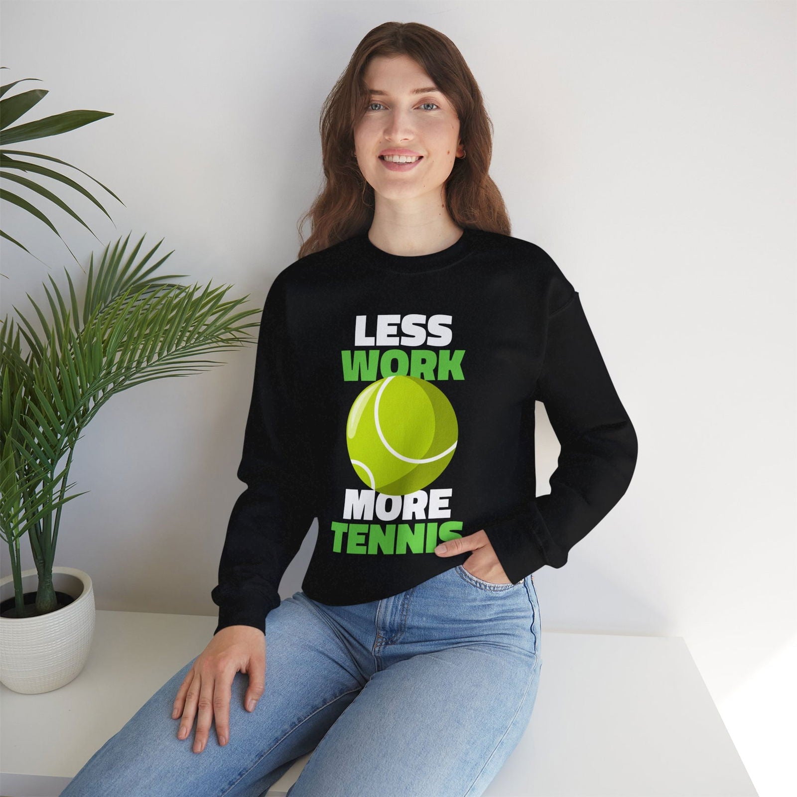 LESS WORK MORE TENNIS - Tennis Sweatshirt - GRANDSLAM PH