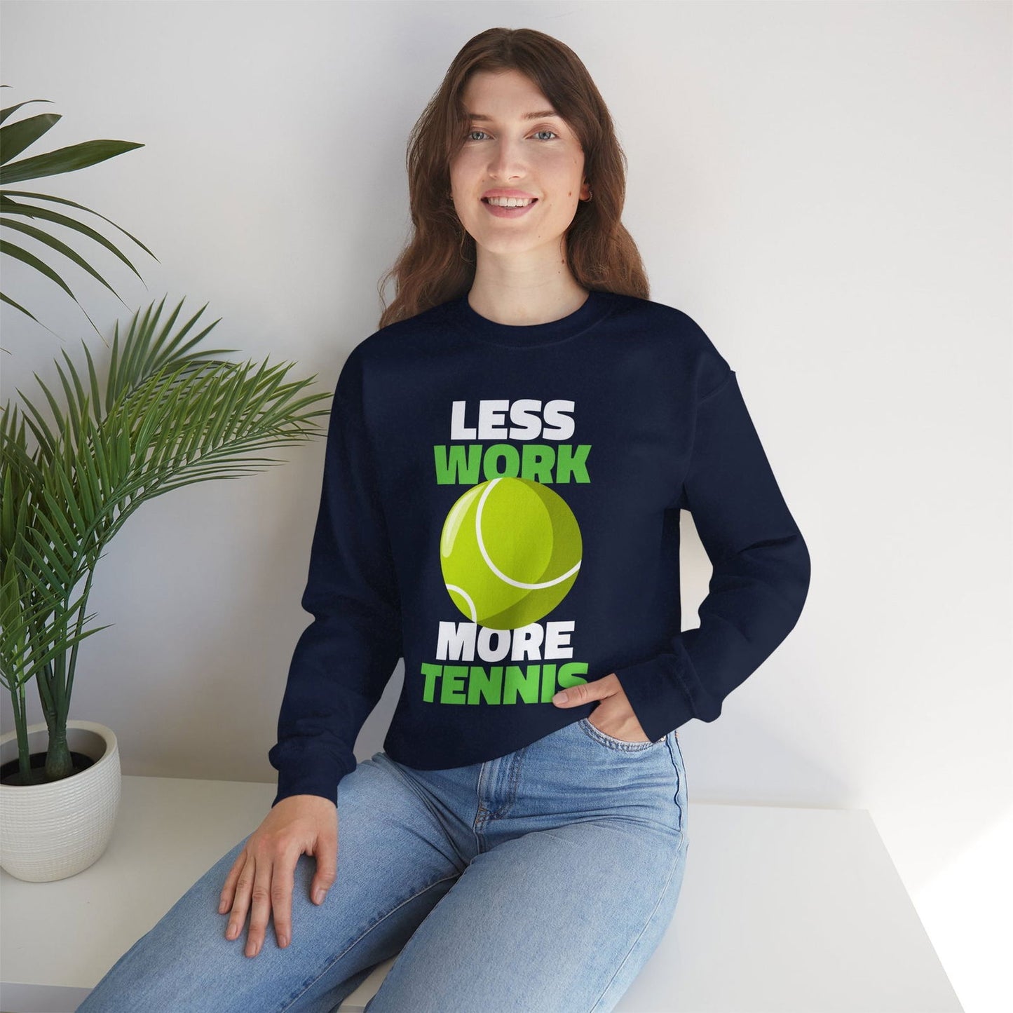 LESS WORK MORE TENNIS - Tennis Sweatshirt - GRANDSLAM PH