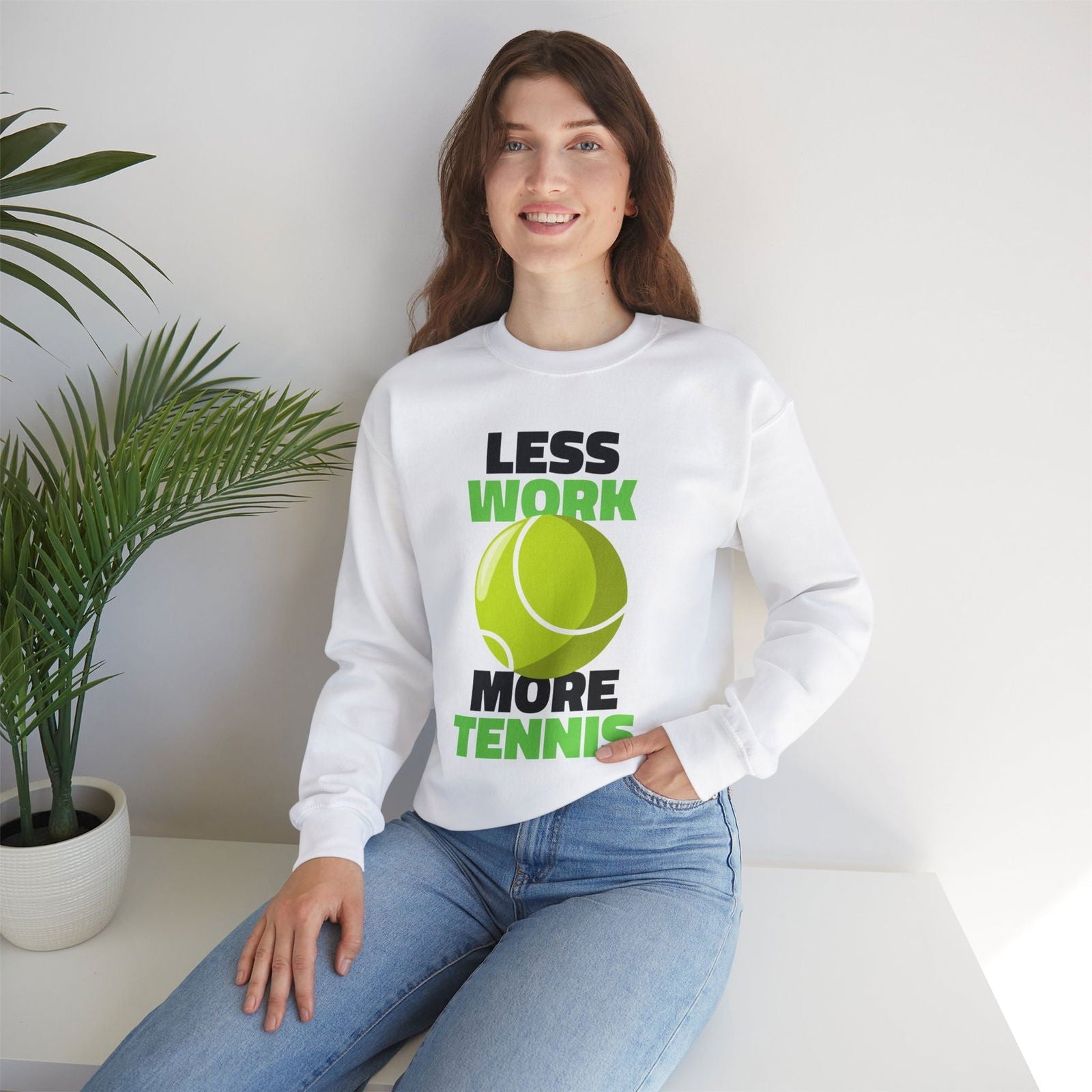 LESS WORK MORE TENNIS - Tennis Sweatshirt - GRANDSLAM PH