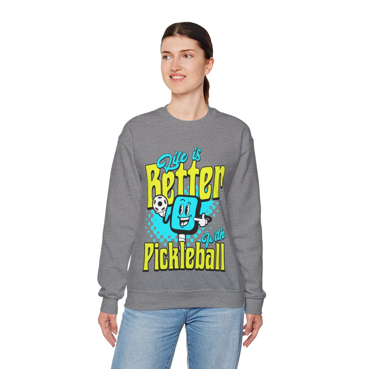 LIFE'S BETTER W/ PICKELBALL 1 - Pickleball (Sweatshirt) - GRANDSLAM PH