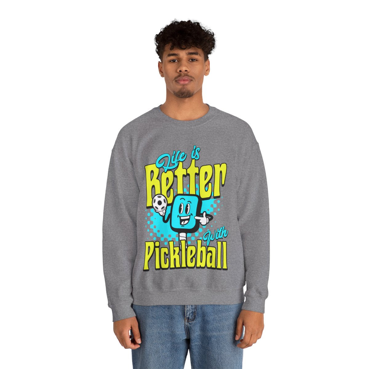 LIFE'S BETTER W/ PICKELBALL 1 - Pickleball (Sweatshirt) - GRANDSLAM PH