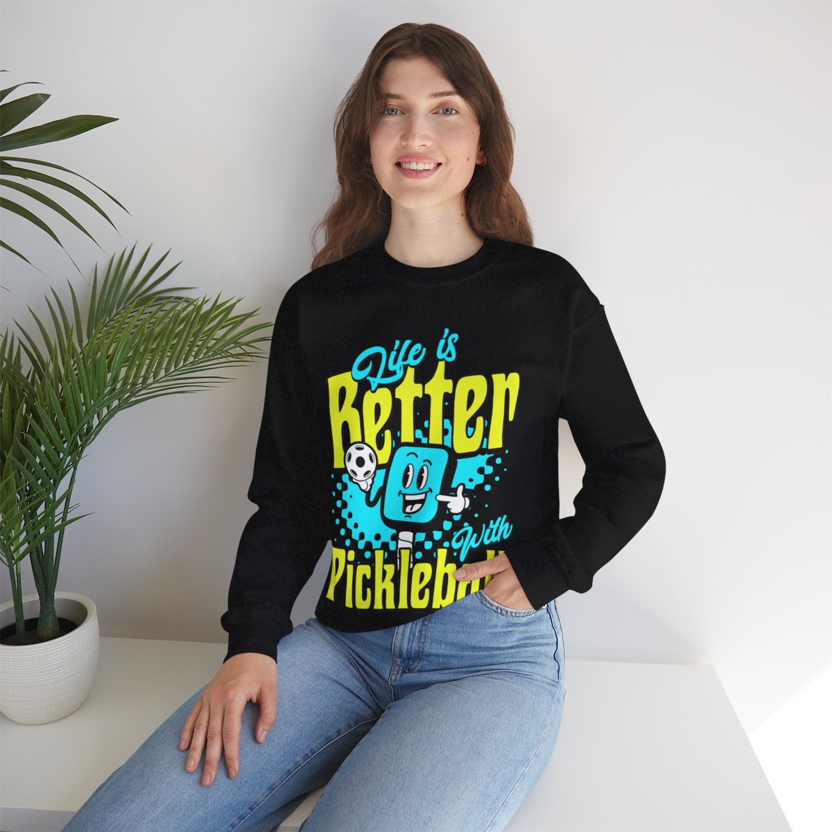 LIFE'S BETTER W/ PICKELBALL 1 - Pickleball (Sweatshirt) - GRANDSLAM PH