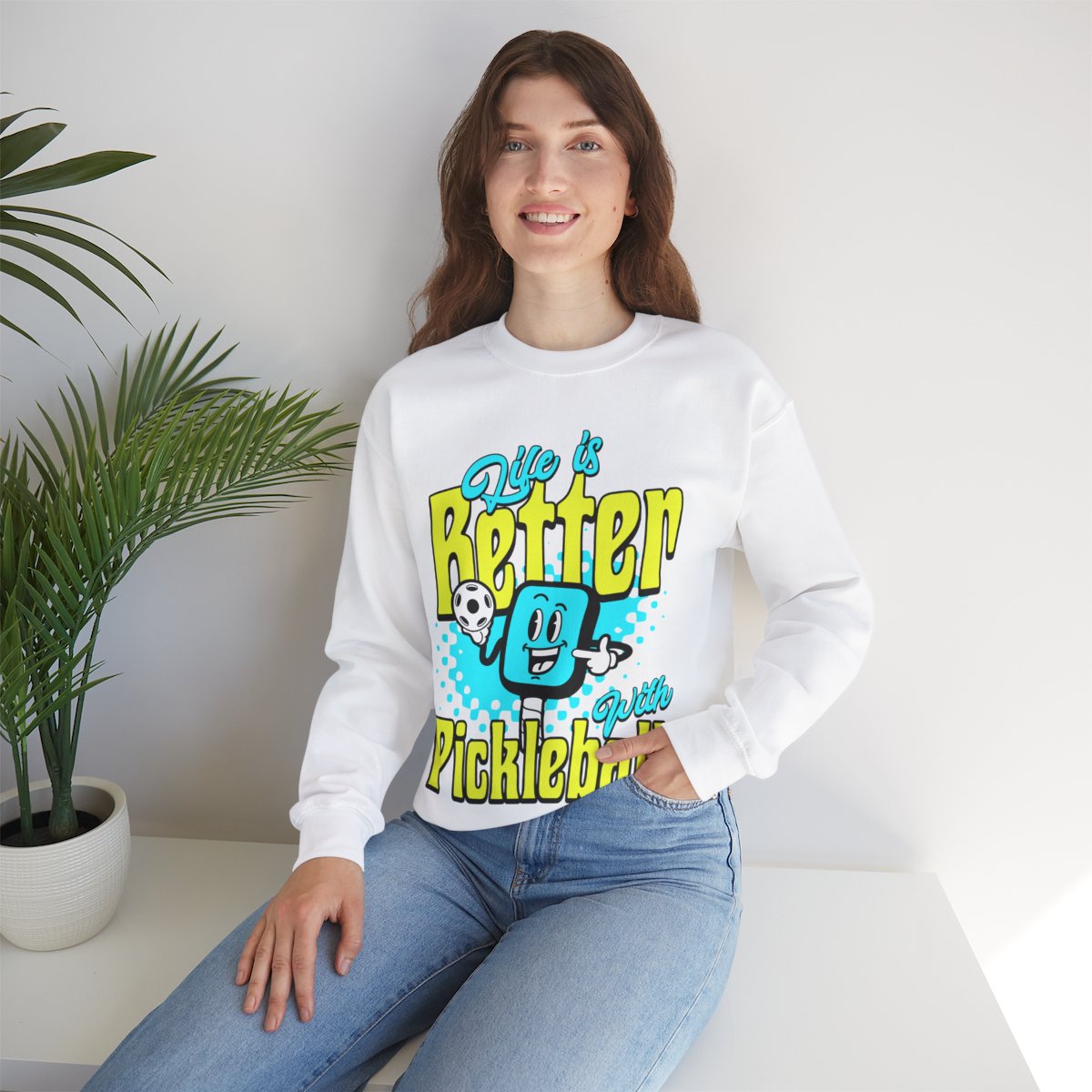 LIFE'S BETTER W/ PICKELBALL 1 - Pickleball (Sweatshirt) - GRANDSLAM PH