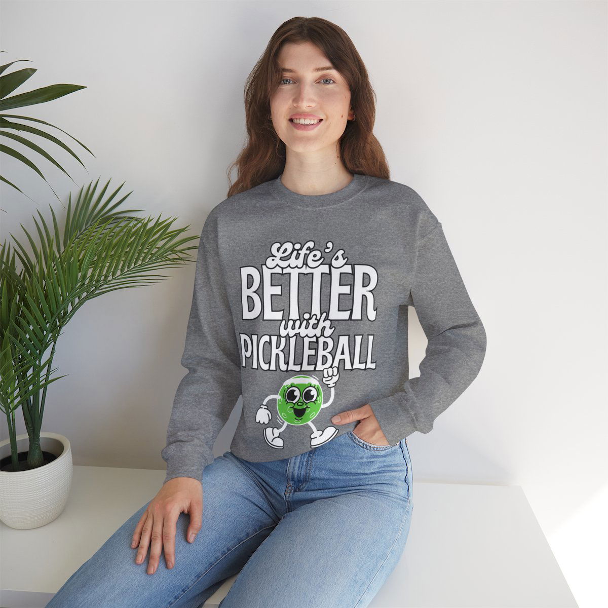 LIFE'S BETTER W/ PICKLEBALL 2 - Pickleball (Sweatshirt) - GRANDSLAM PH
