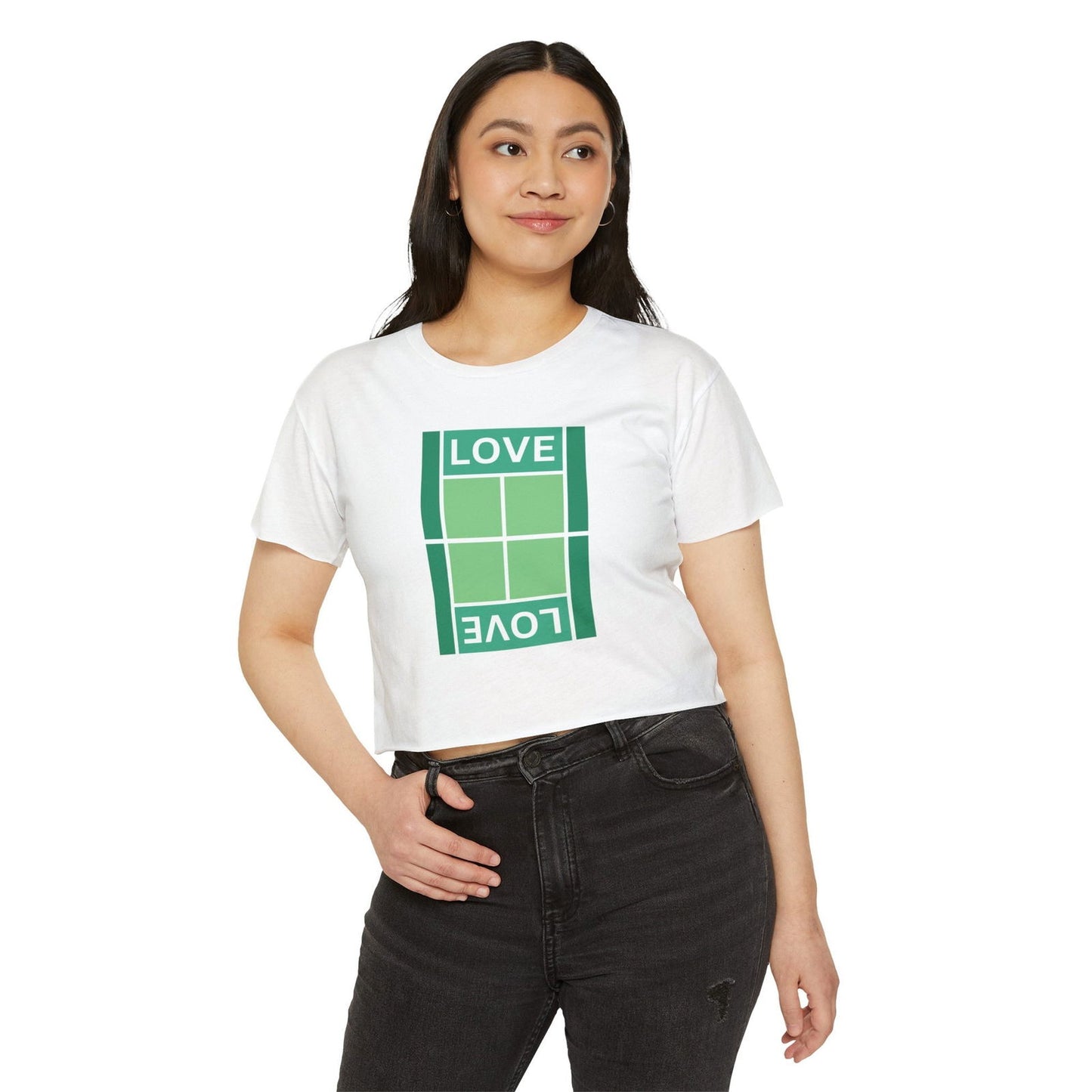 LOVE 3 - Tennis Crop Top - GRANDSLAM PH