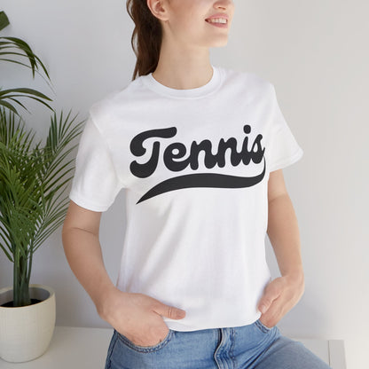 TENNIS 1 (Black & White) - Tennis Basic Tee