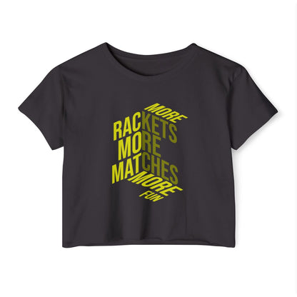 MORE RACKETS - Pickleball (Crop Top)
