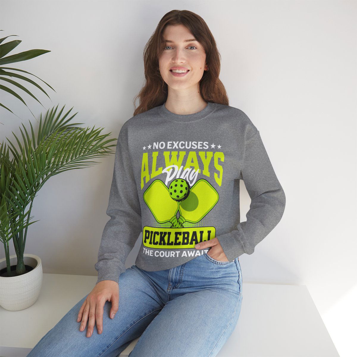 NO EXCUSES - Pickleball (Sweatshirt) - GRANDSLAM PH