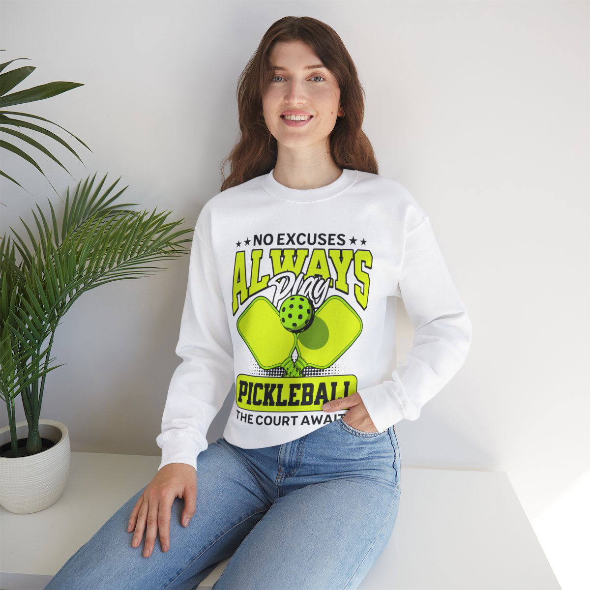 NO EXCUSES - Pickleball (Sweatshirt) - GRANDSLAM PH