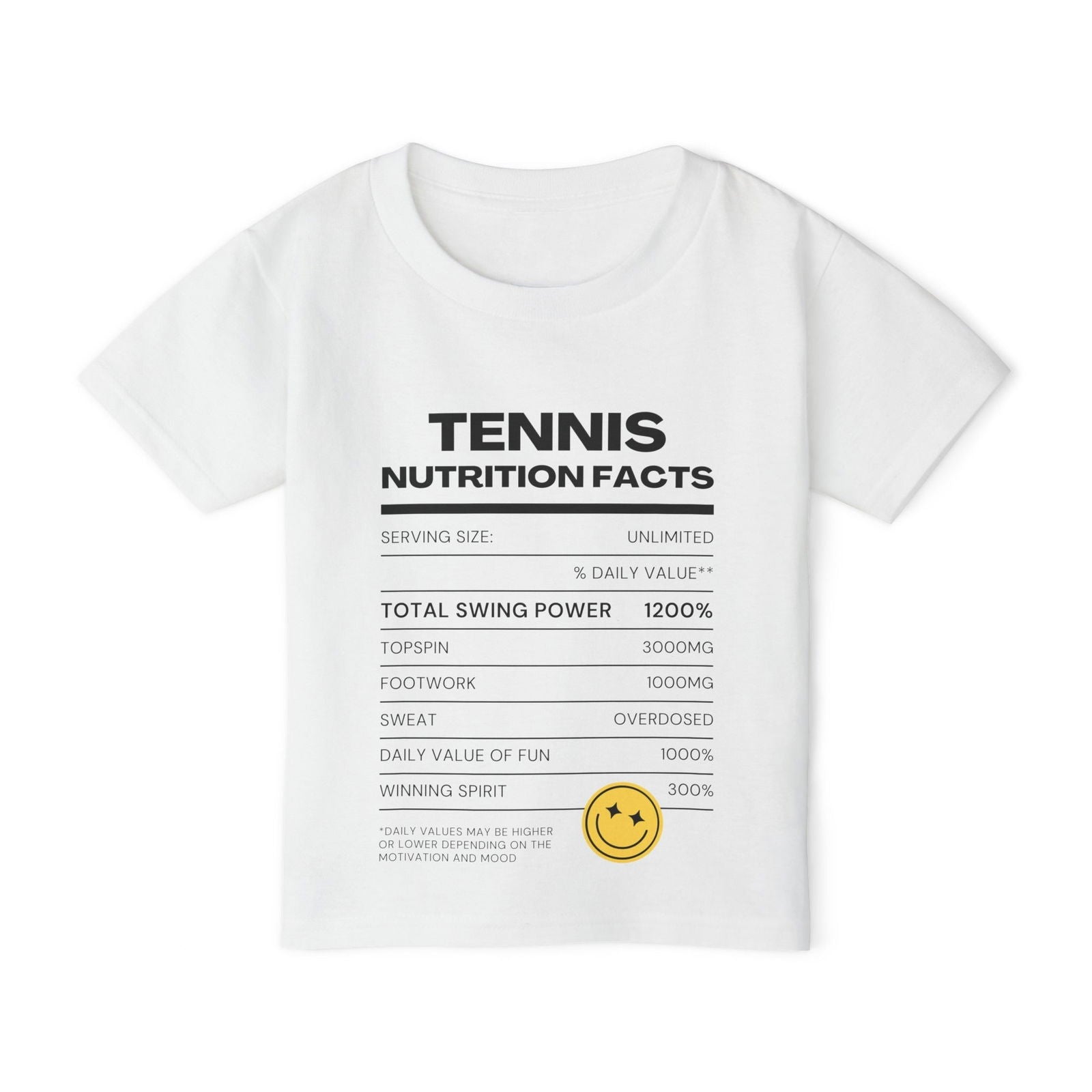 NUTRITION FACTS - Kids Tee - GRANDSLAM PH