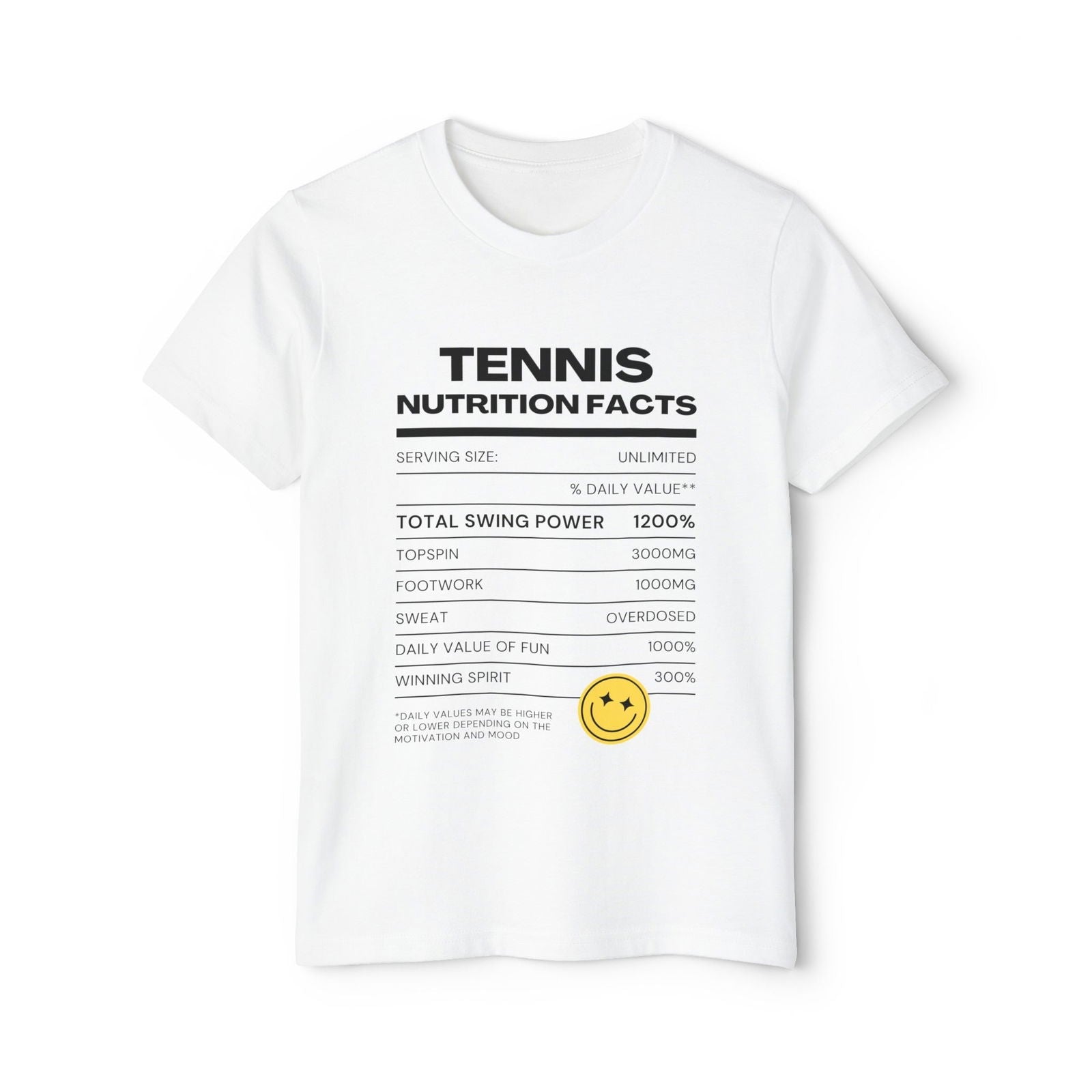 NUTRITION FACTS - Kids Tee - GRANDSLAM PH
