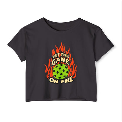 ON FIRE - Pickleball (Crop Top)
