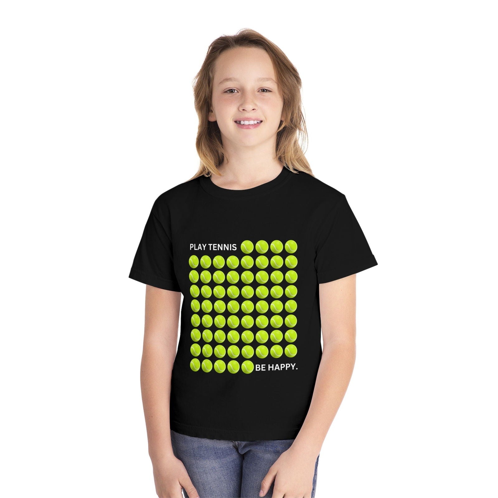 PLAY TENNIS BE HAPPY  - Kids Tee - GRANDSLAM PH
