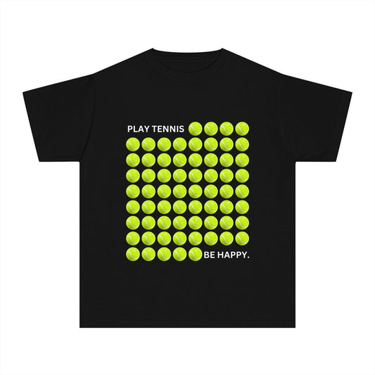 PLAY TENNIS BE HAPPY  - Kids Tee - GRANDSLAM PH