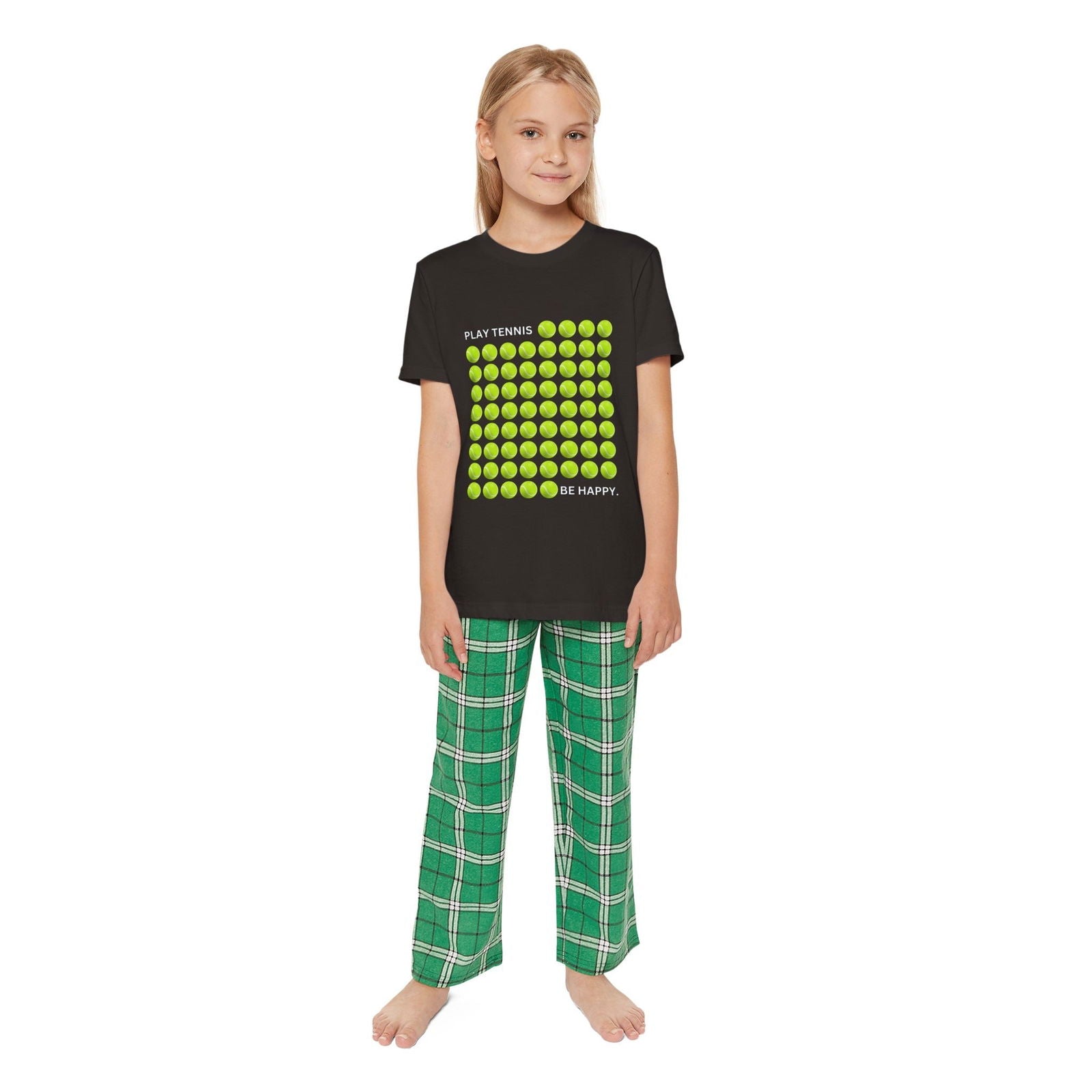 PLAY TENNIS BE HAPPY  - Kids Tee - GRANDSLAM PH