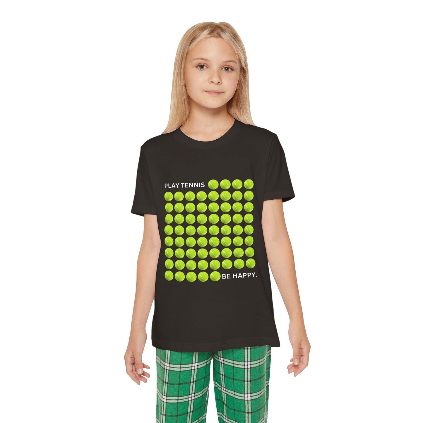 PLAY TENNIS BE HAPPY  - Kids Tee - GRANDSLAM PH