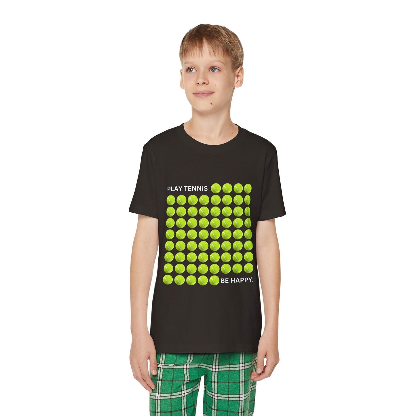 PLAY TENNIS BE HAPPY  - Kids Tee - GRANDSLAM PH