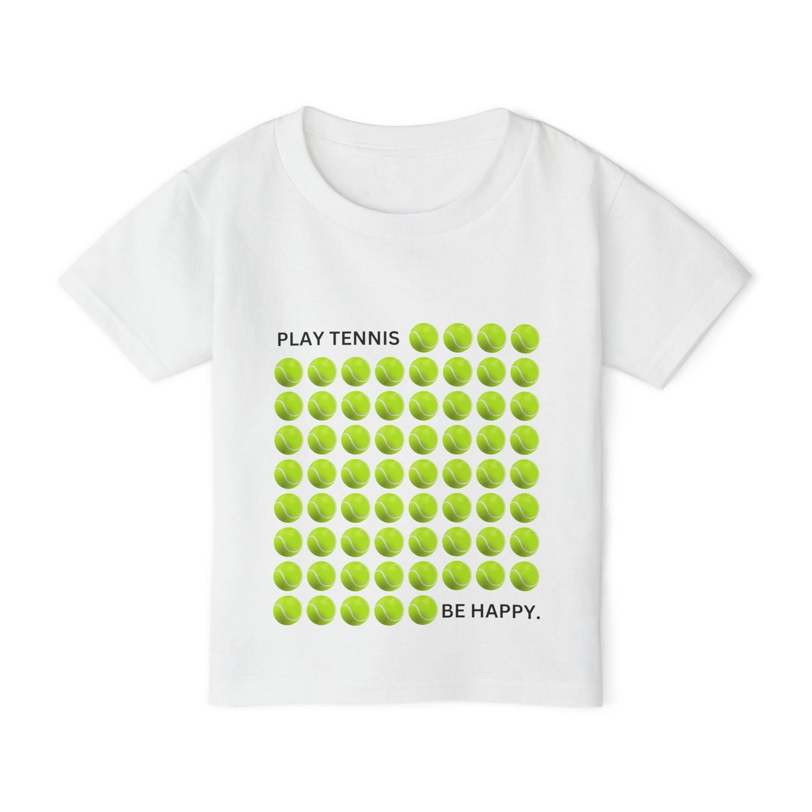 PLAY TENNIS BE HAPPY  - Kids Tee - GRANDSLAM PH