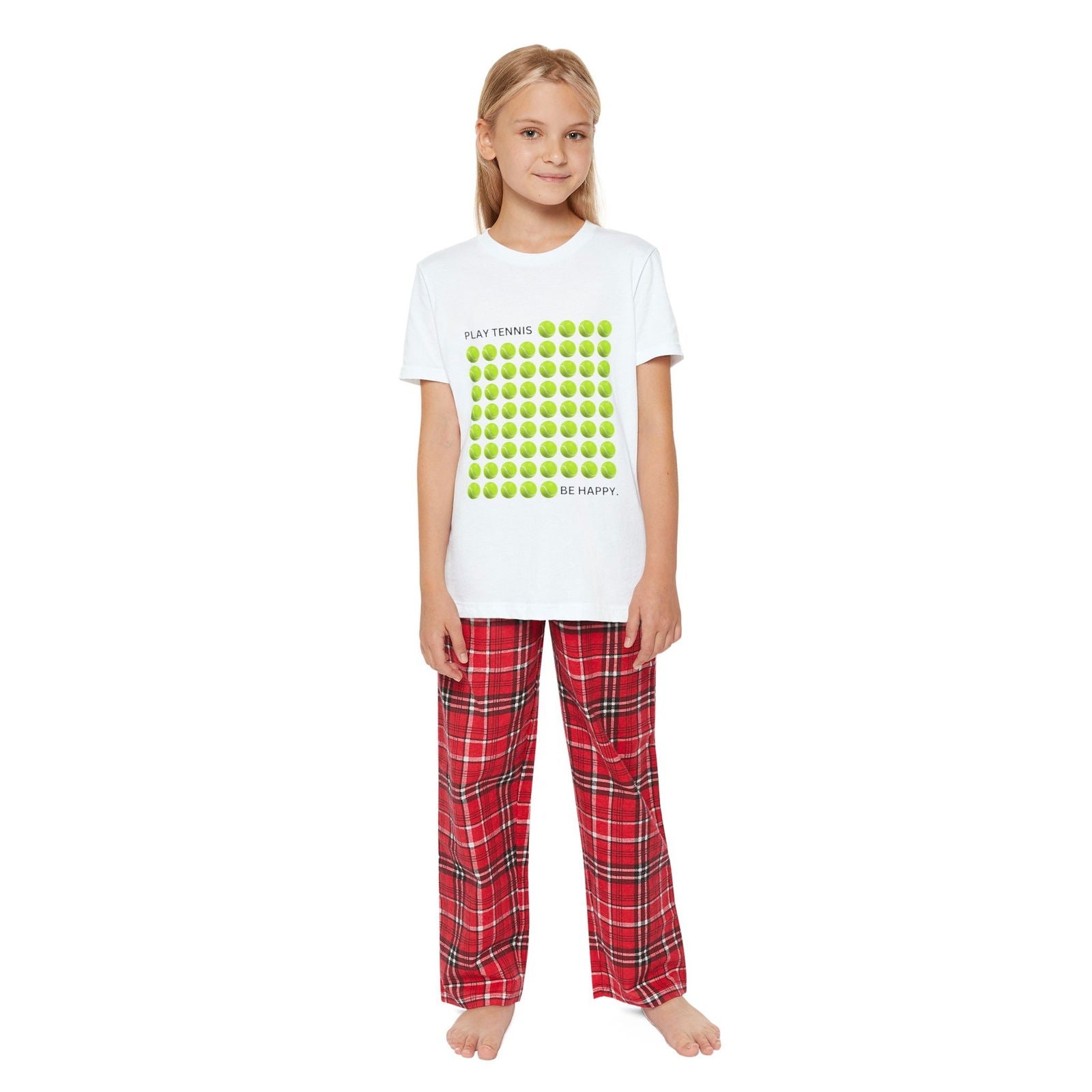PLAY TENNIS BE HAPPY  - Kids Tee - GRANDSLAM PH