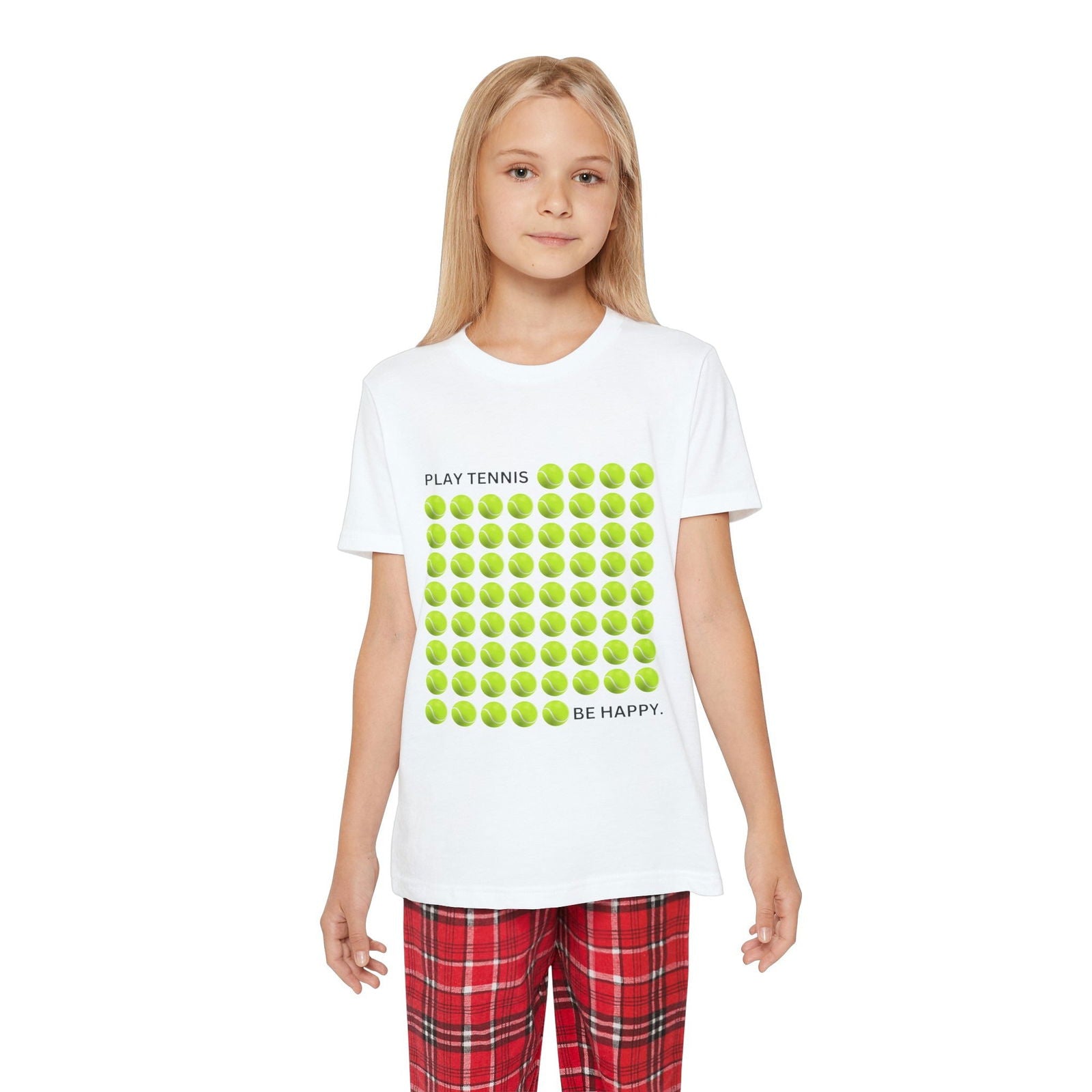 PLAY TENNIS BE HAPPY  - Kids Tee - GRANDSLAM PH