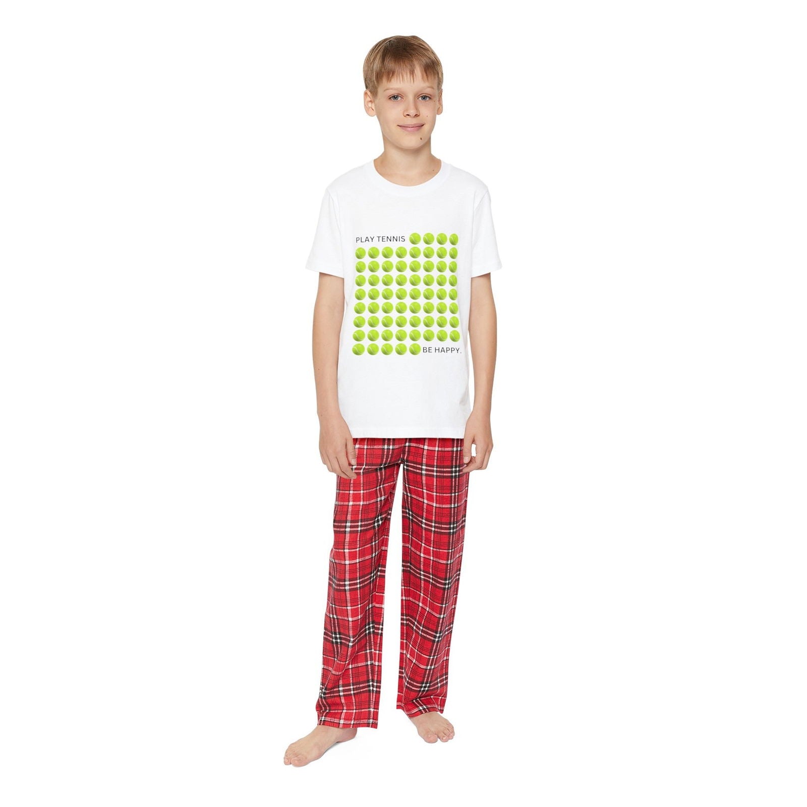 PLAY TENNIS BE HAPPY  - Kids Tee - GRANDSLAM PH