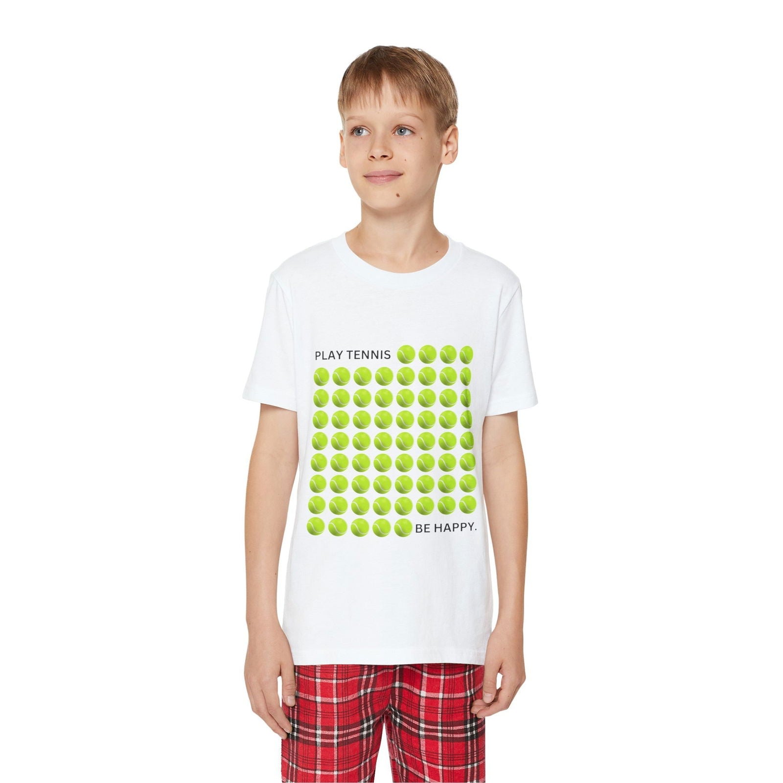 PLAY TENNIS BE HAPPY  - Kids Tee - GRANDSLAM PH