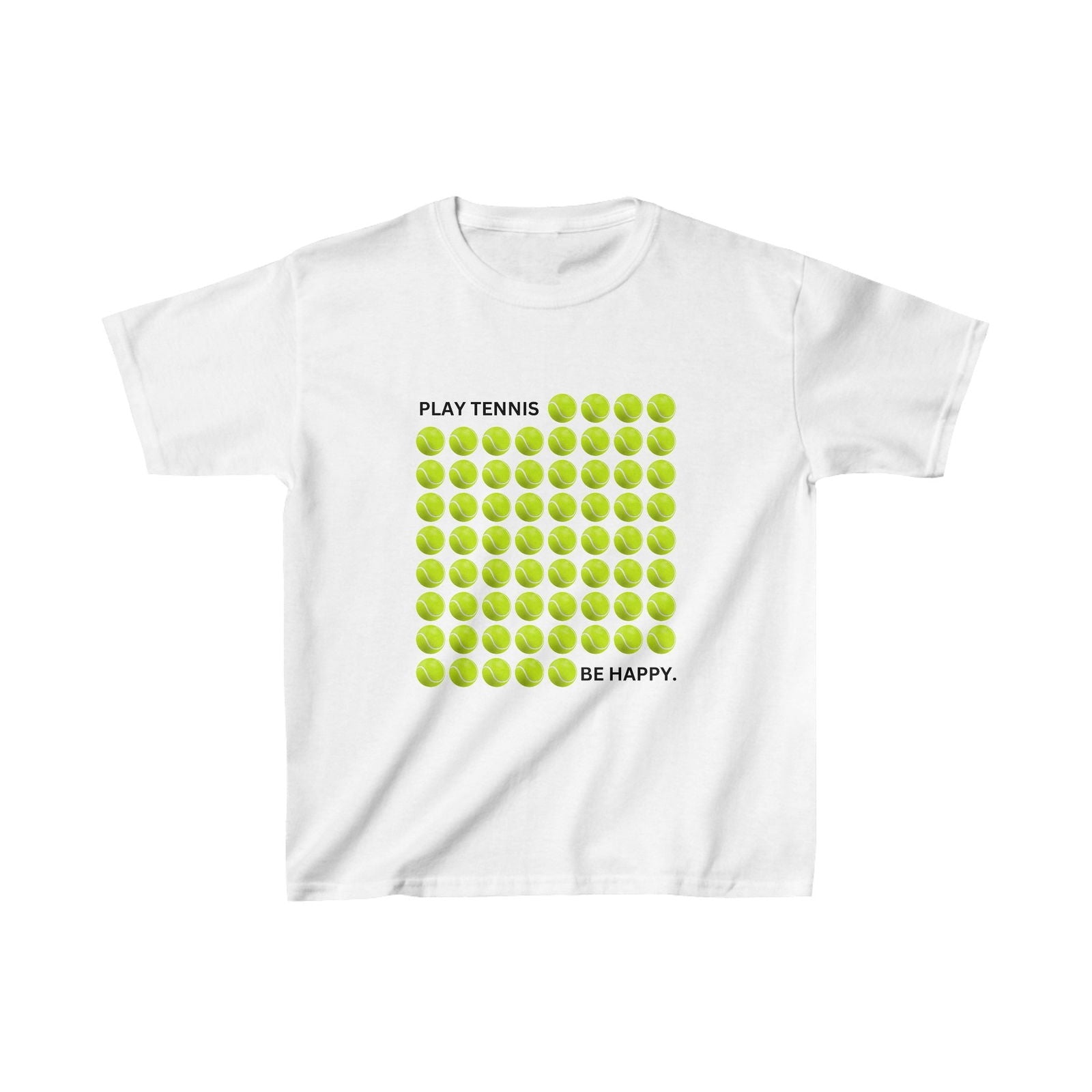 PLAY TENNIS BE HAPPY  - Kids Tee - GRANDSLAM PH